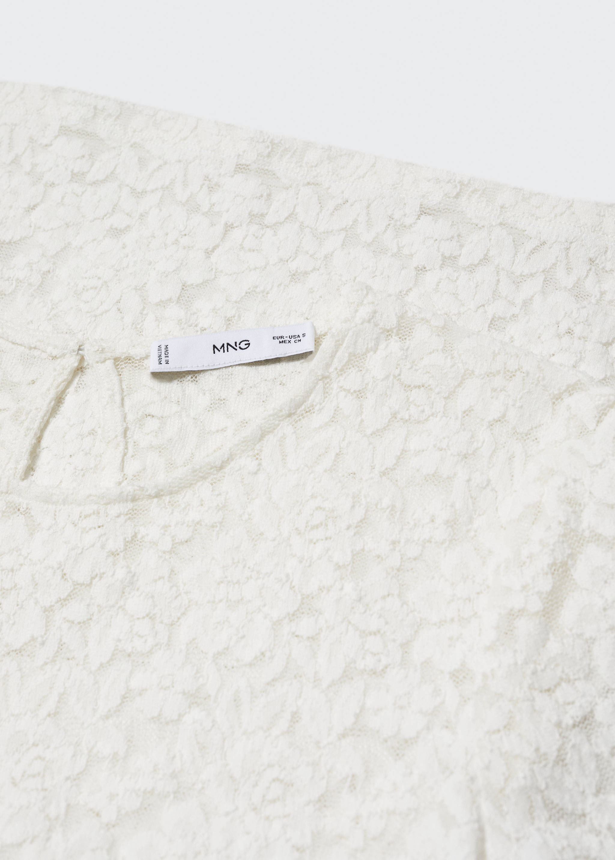 T-Shirt mit Gipürespitze - Detail des Artikels 8