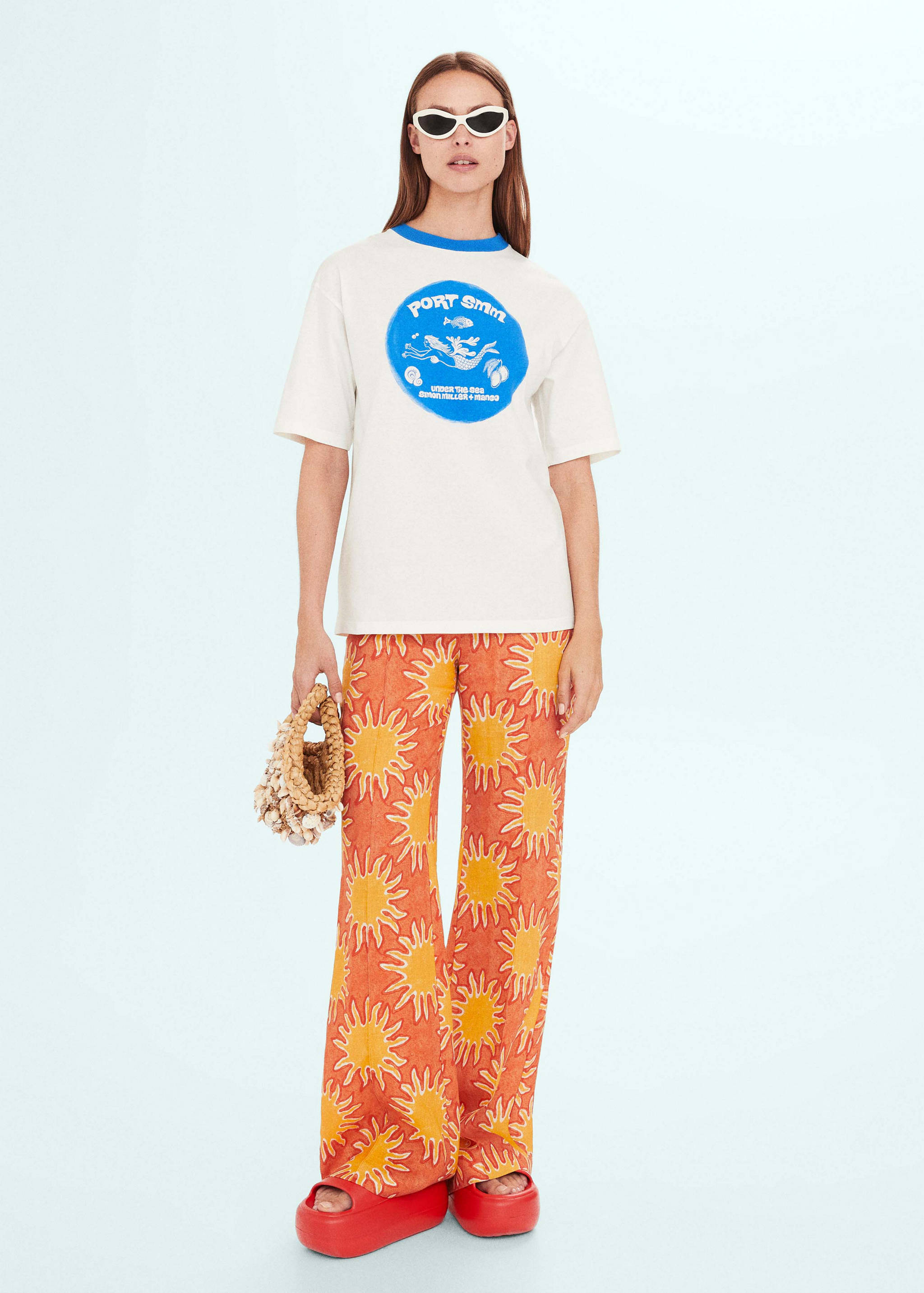 Gemustertes Oversize T-Shirt - Allgemeine Ansicht