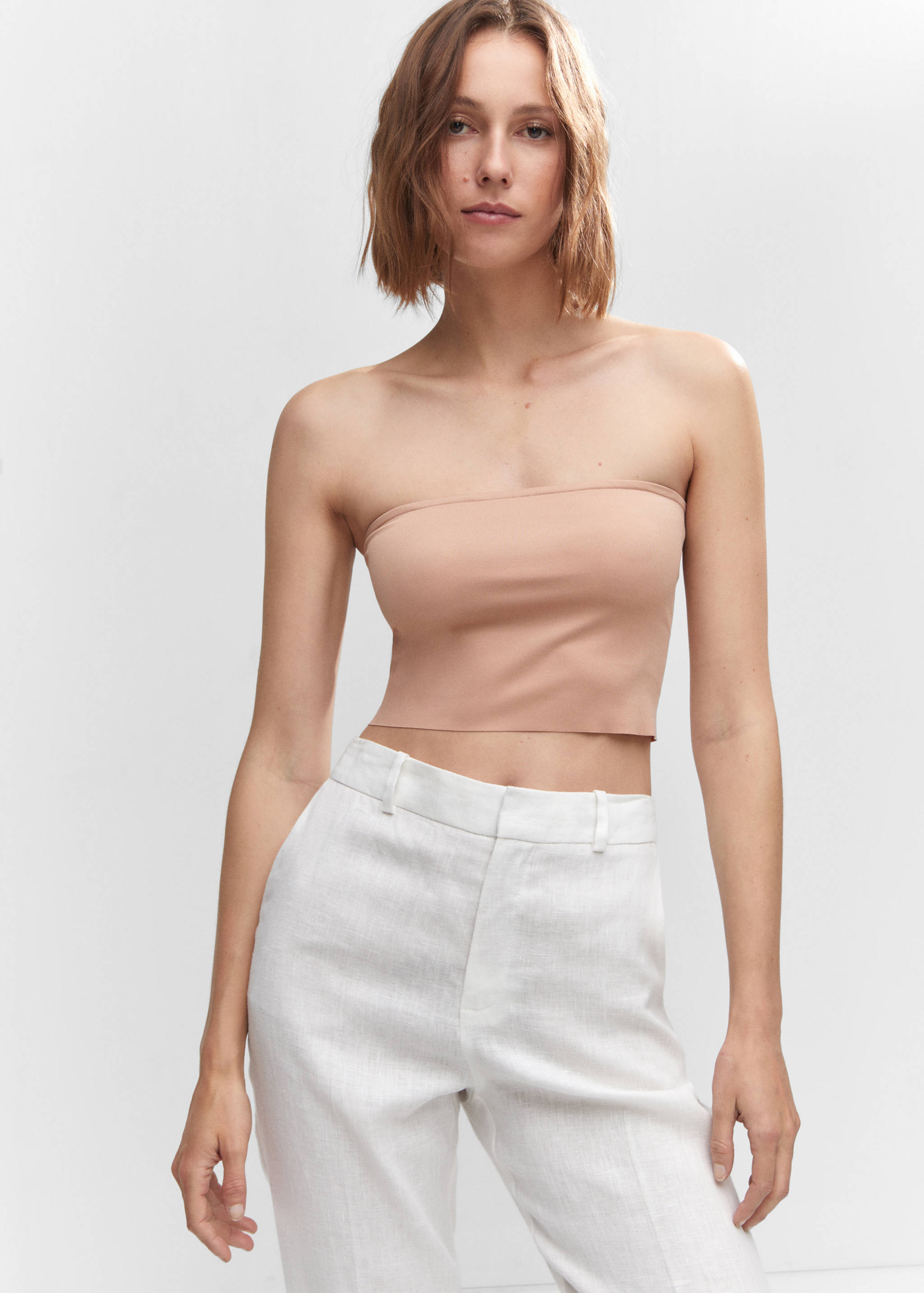 Seamless crop top - Medium plane