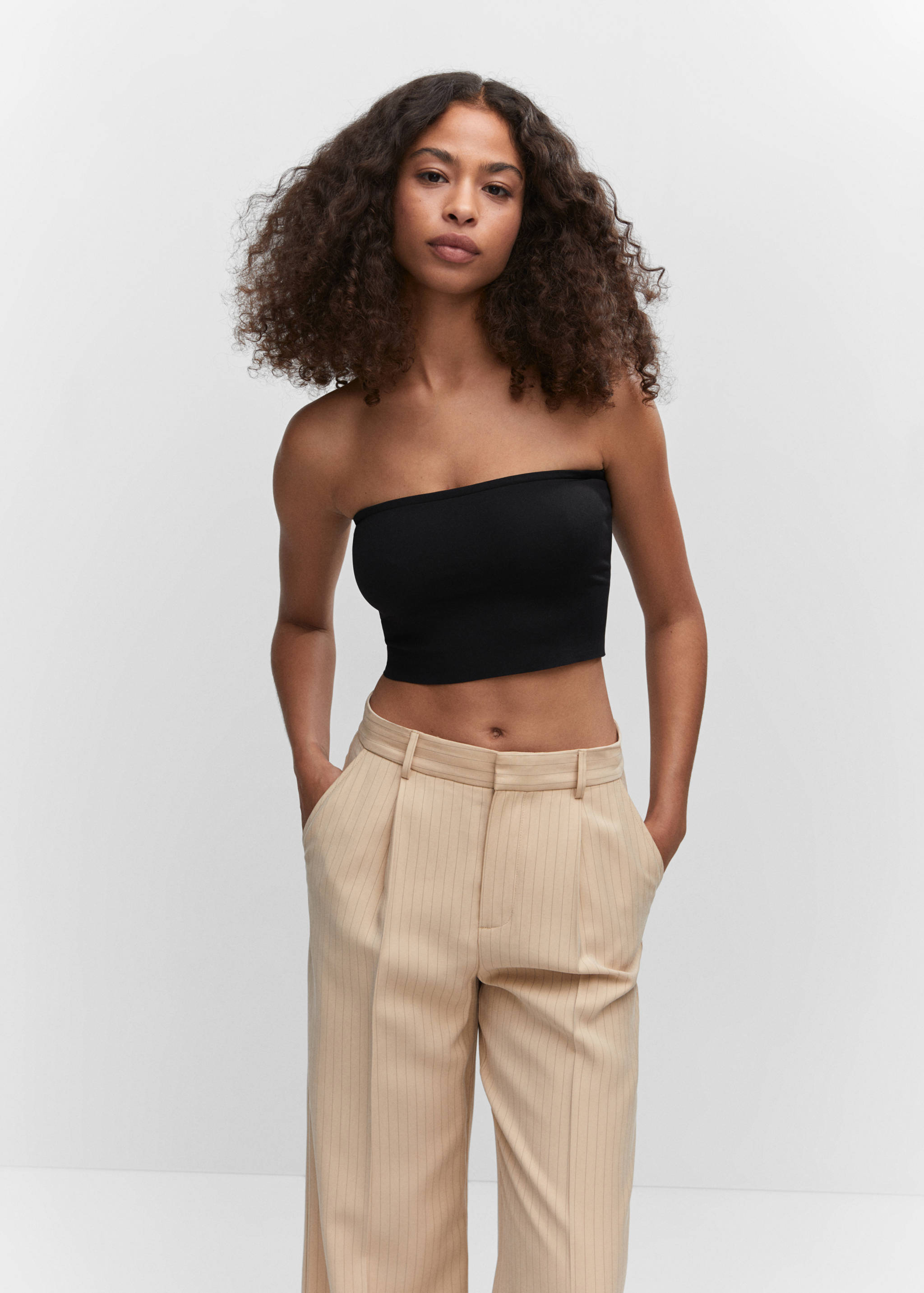 Seamless crop top - Medium plane