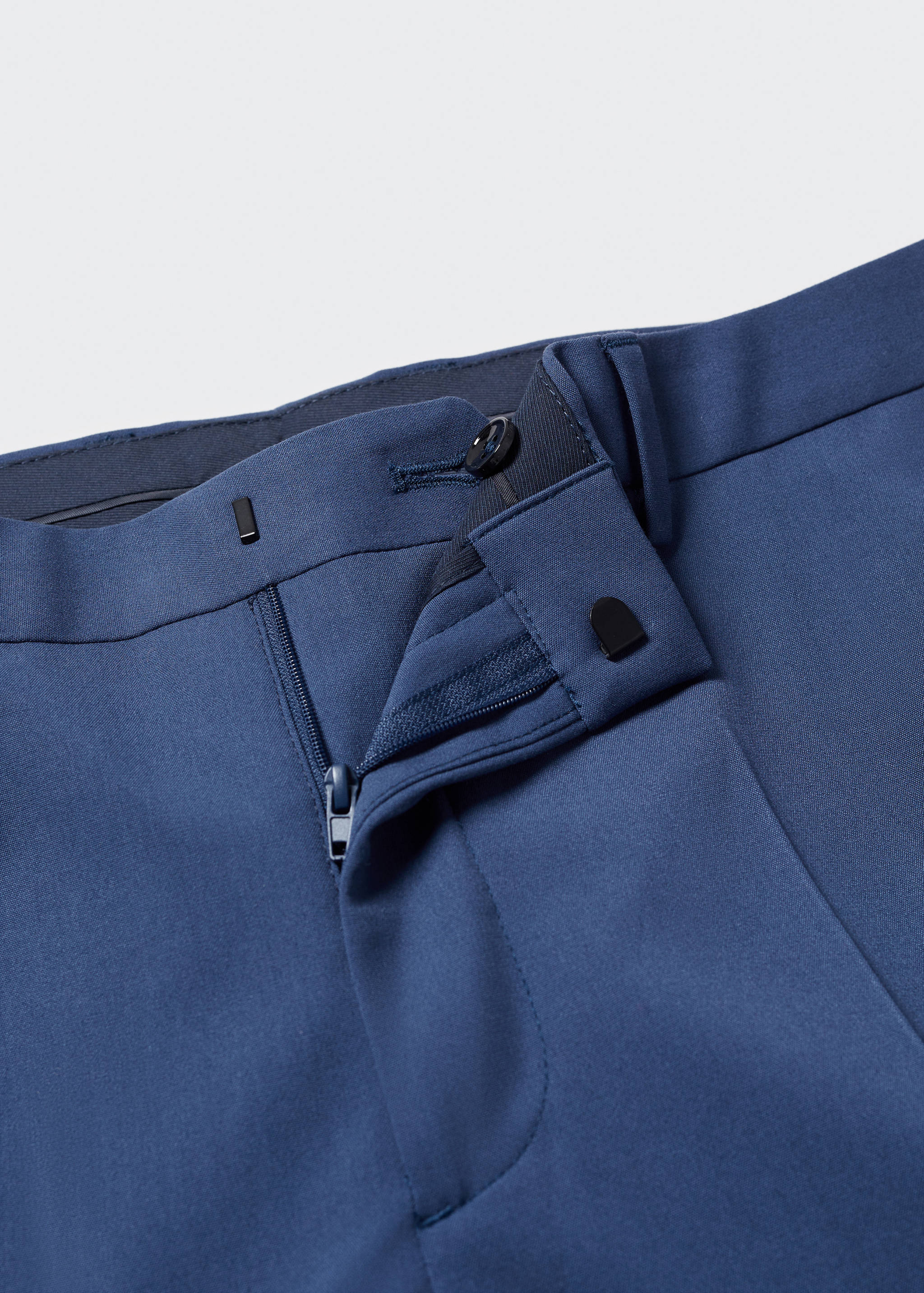 Stretch fabric super slim-fit suit trousers - Details of the article 8