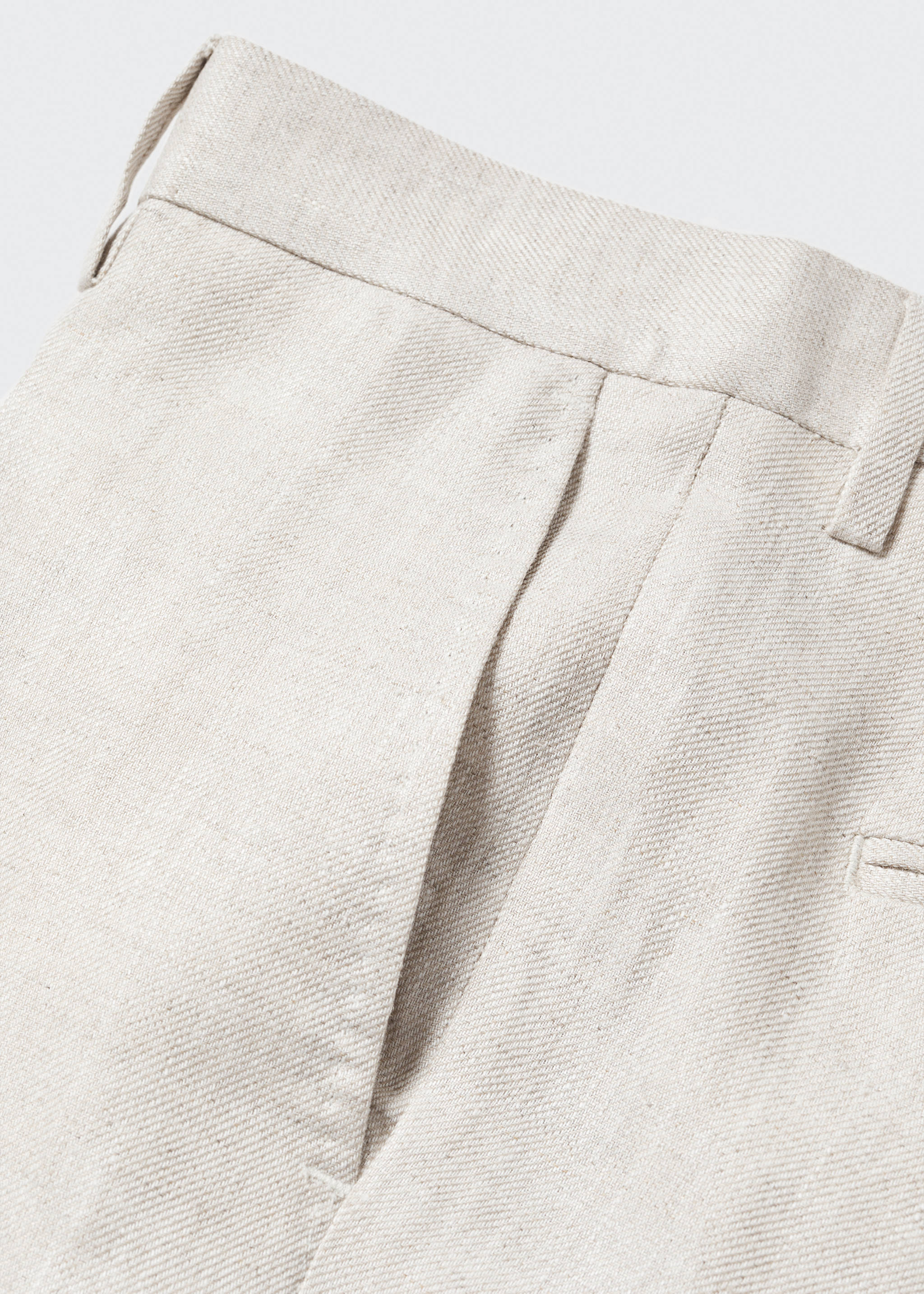 100% linen suit trousers - Details of the article 8