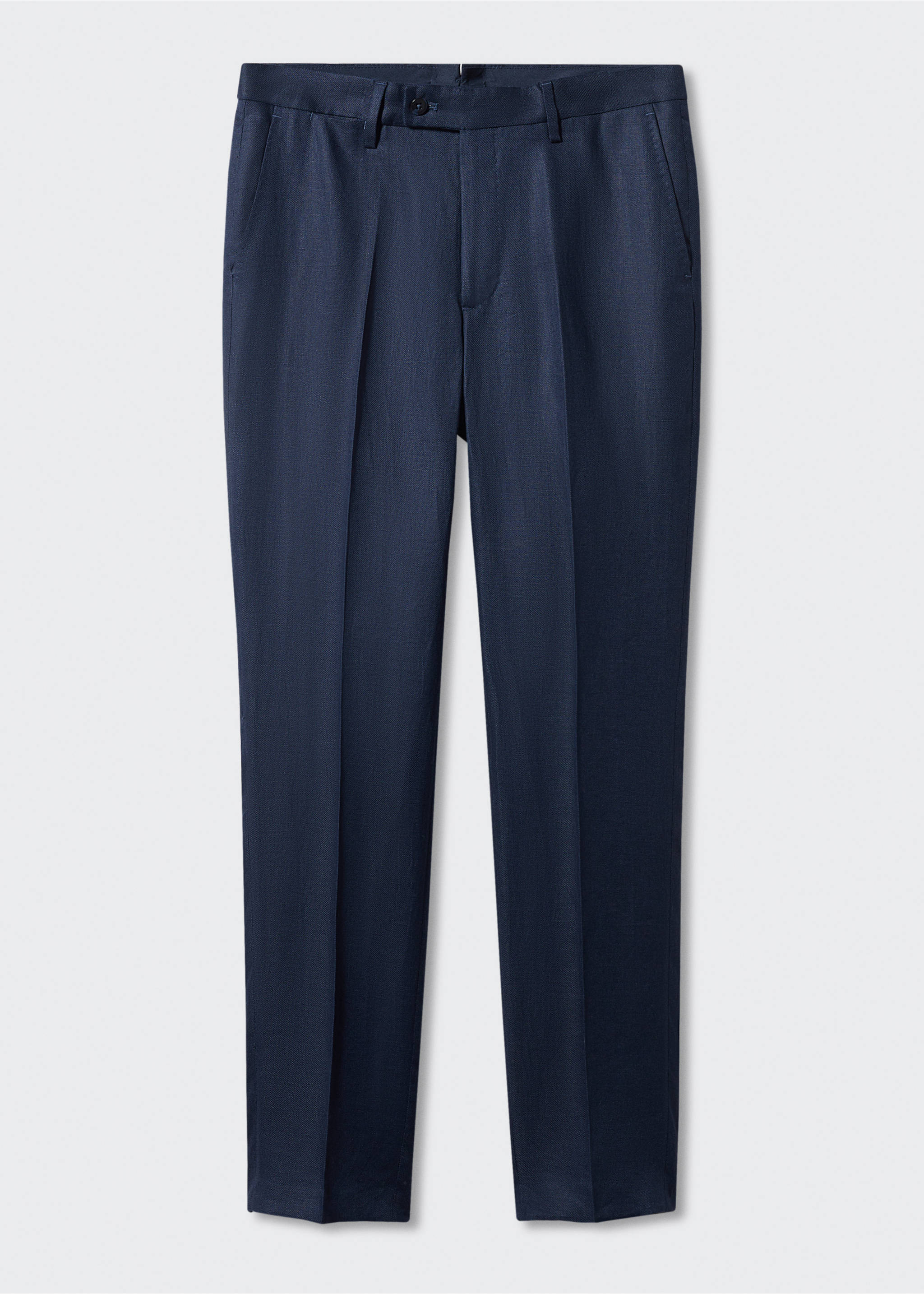100% linen suit trousers - Article without model, Navy. Ref: 57010554-00.