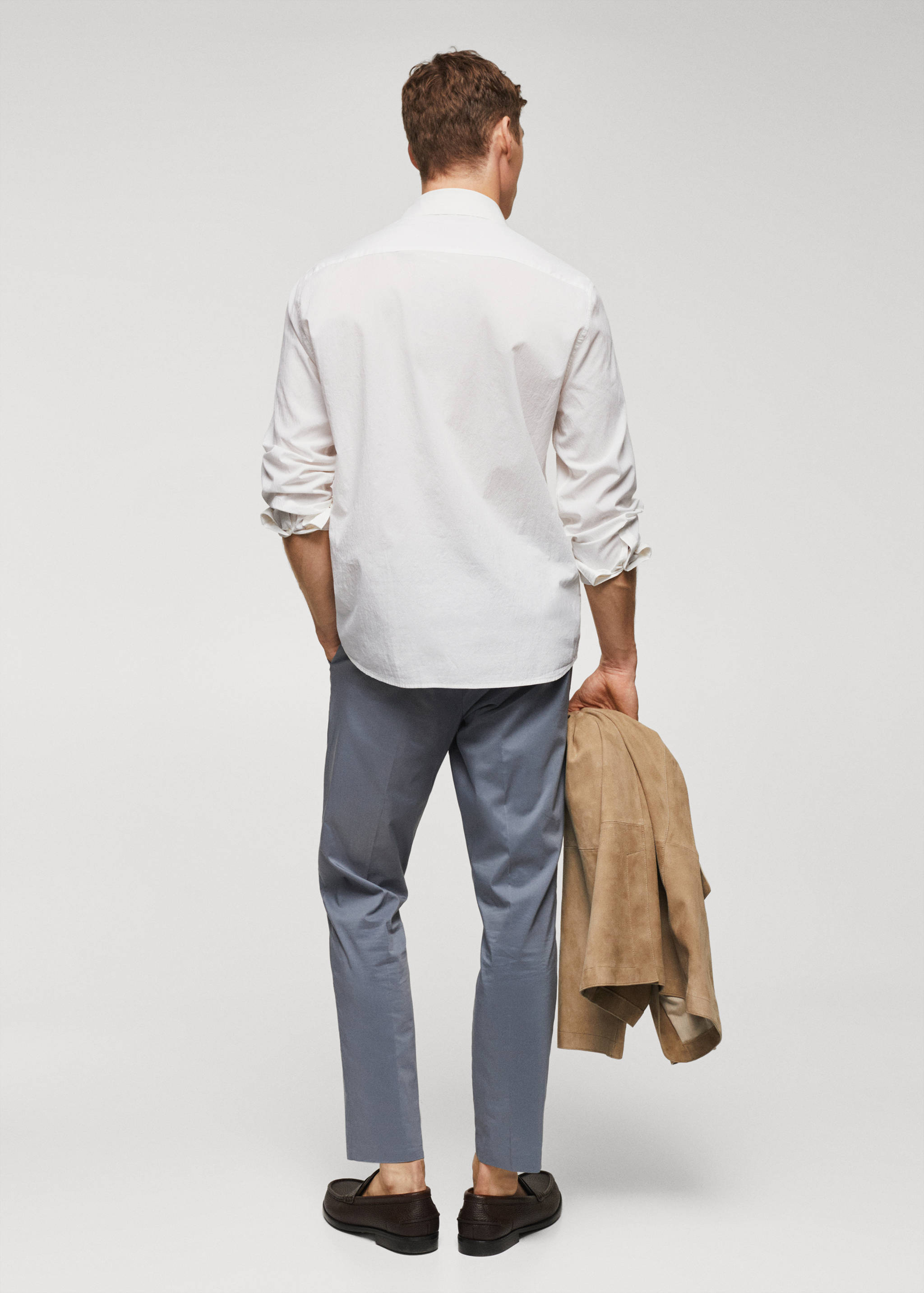 Chemise slim-fit coton seersucker - Verso de l’article