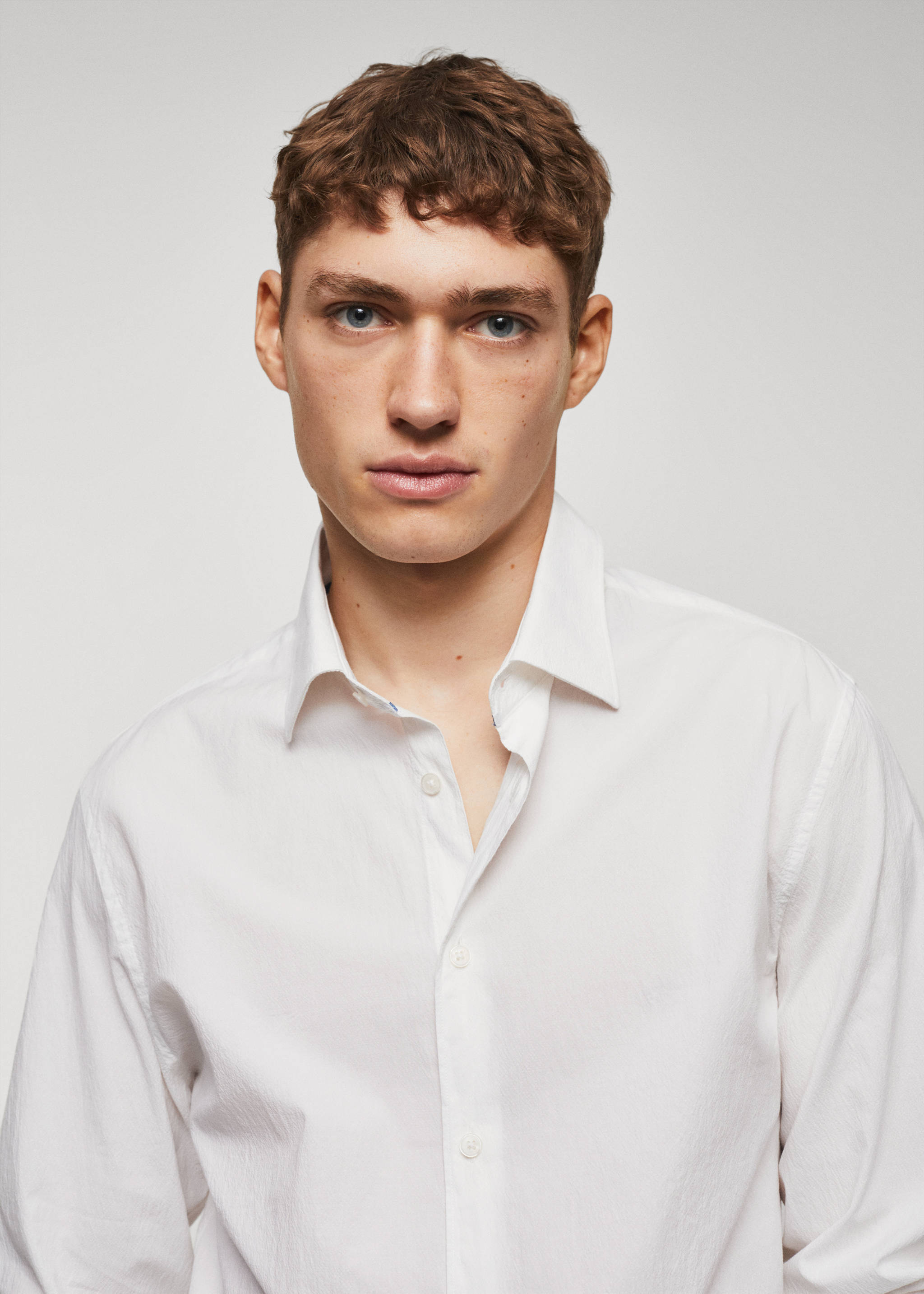 Chemise slim-fit coton seersucker - Détail de l'article 1