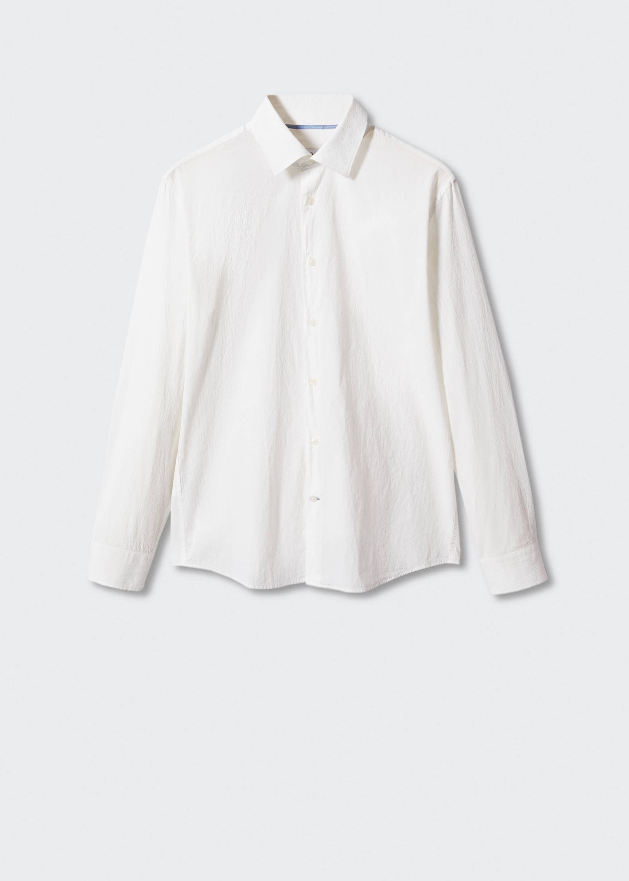 Chemise slim-fit coton seersucker - Article sans modèle