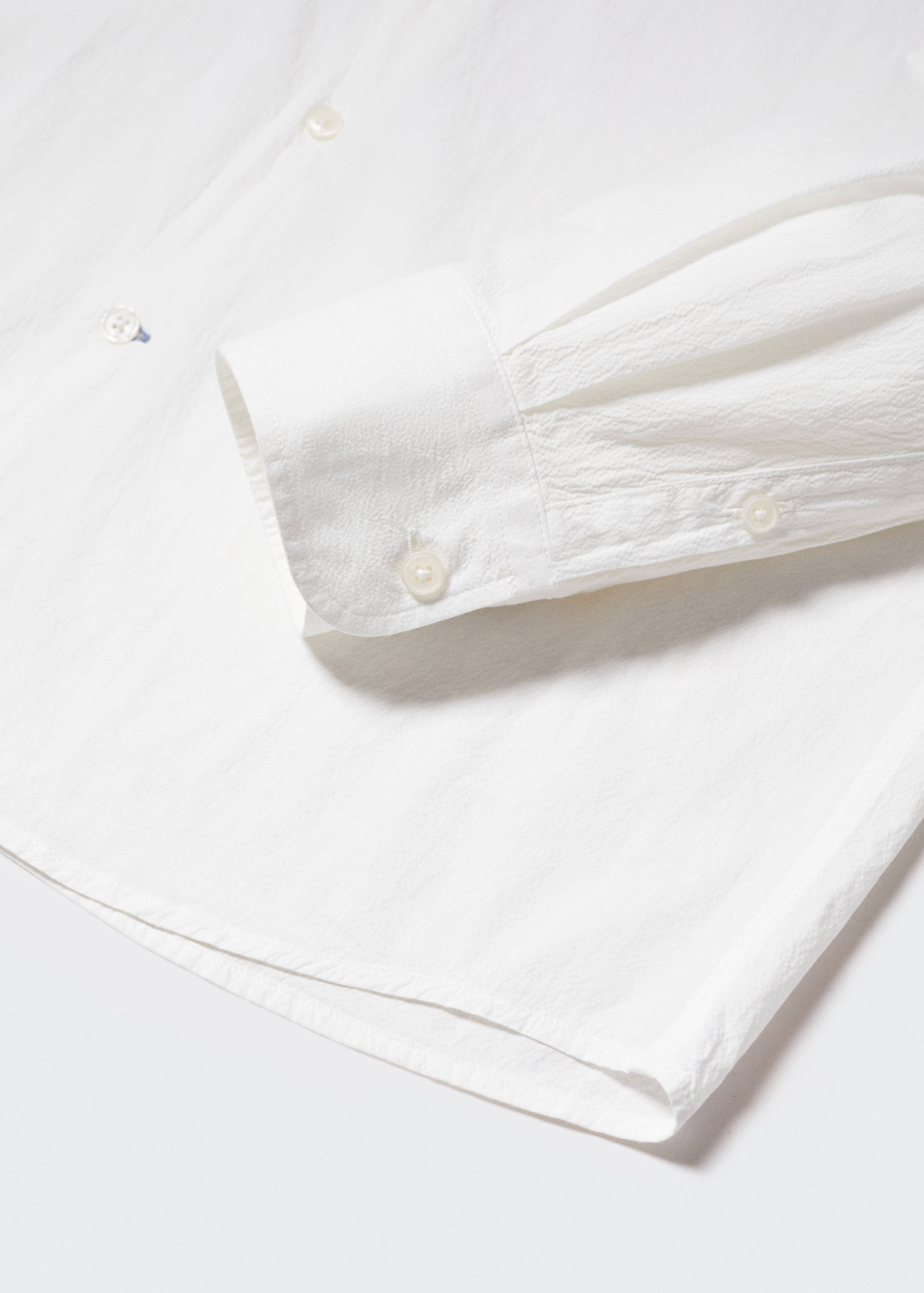 Chemise slim-fit coton seersucker - Détail de l'article 8