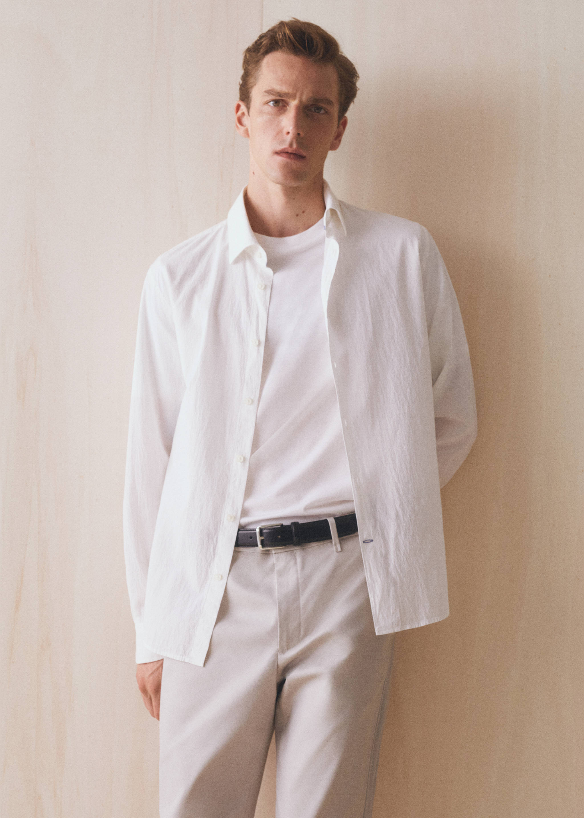 Slim Fit-Seersuckerhemd aus Baumwolle - Detail des Artikels 5