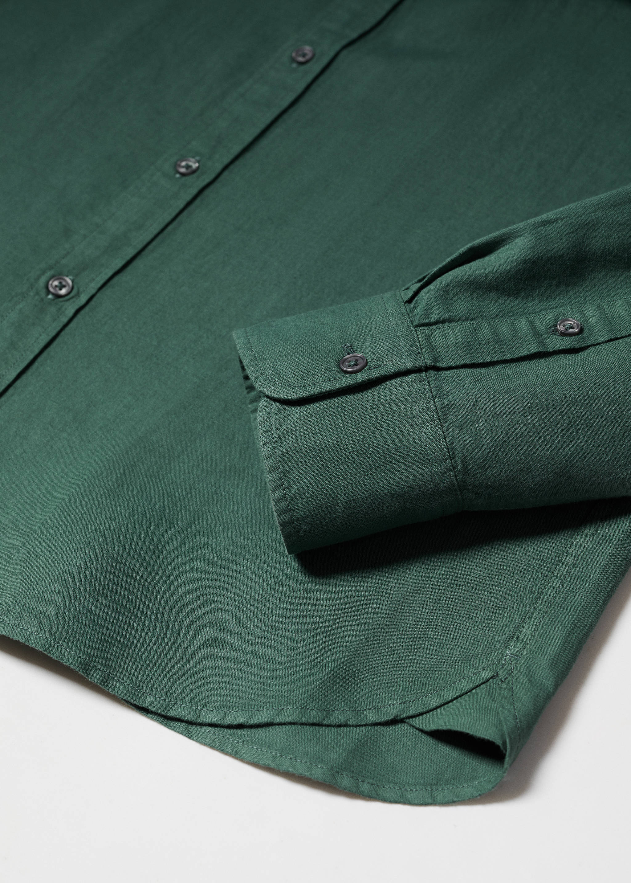 Regular-fit linen cotton shirt - Details of the article 8