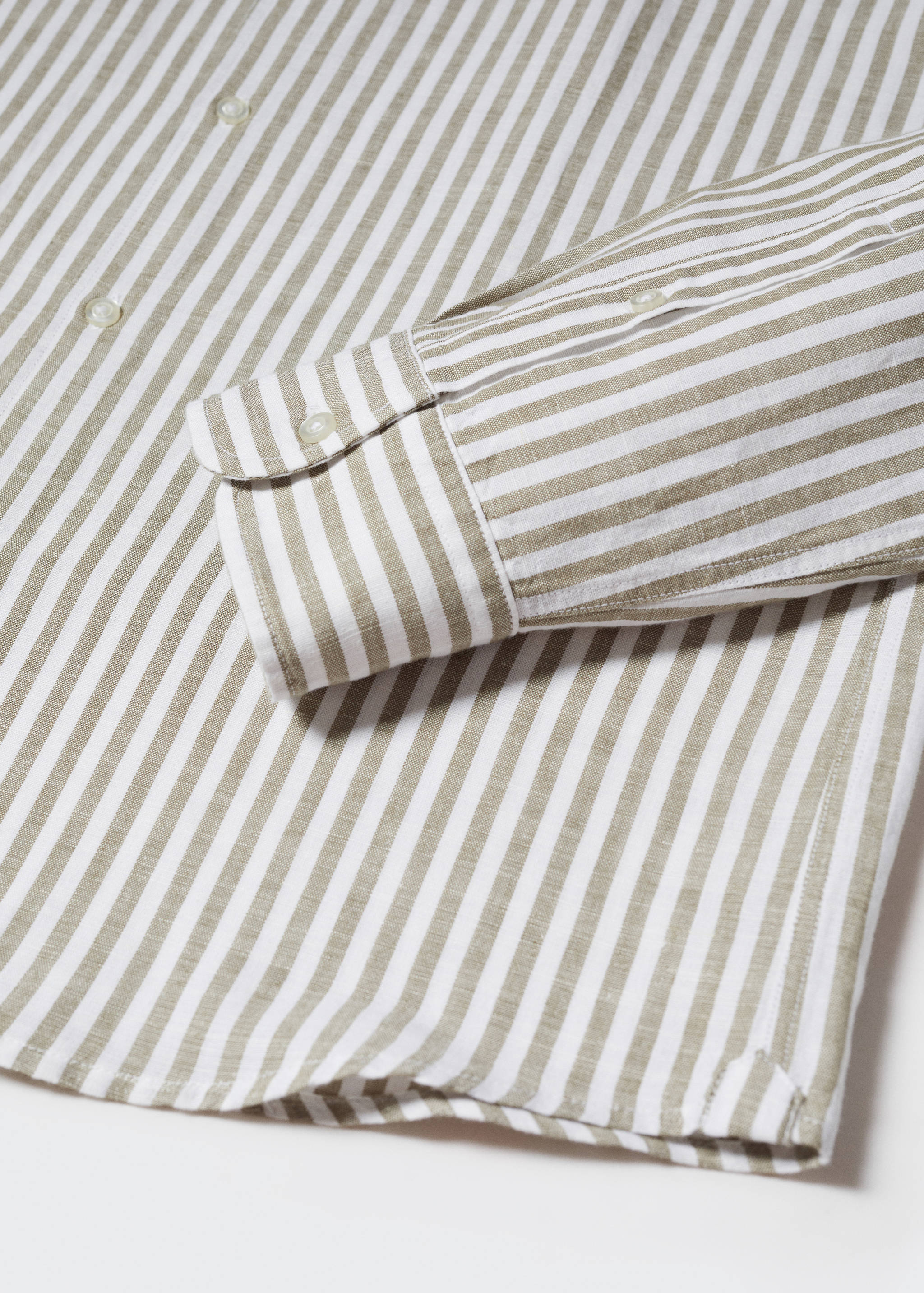 Chemise slim fit lin à rayures - Détail de l'article 8