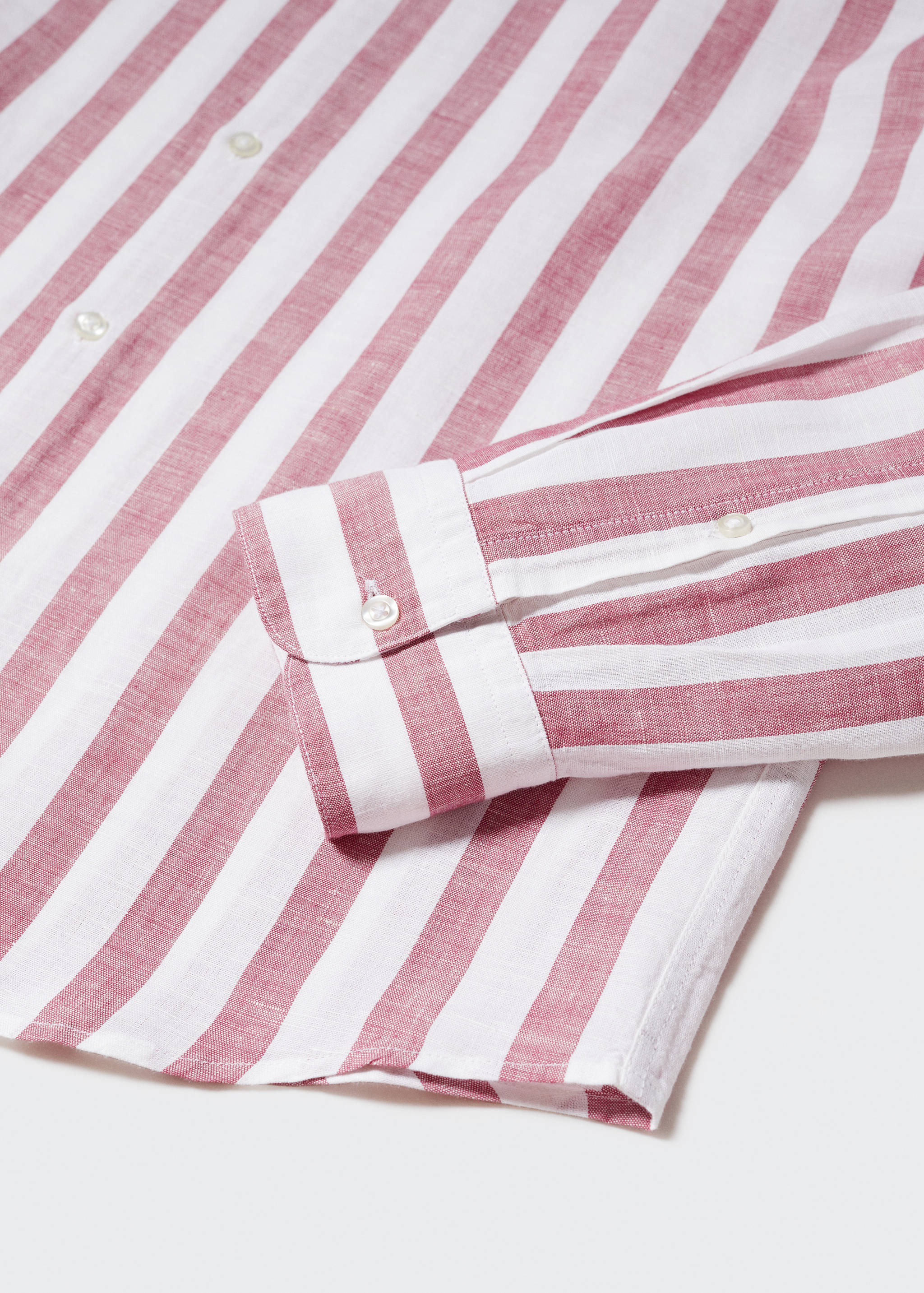 Camisa regular fit lino rayas - Detalle del artículo 8
