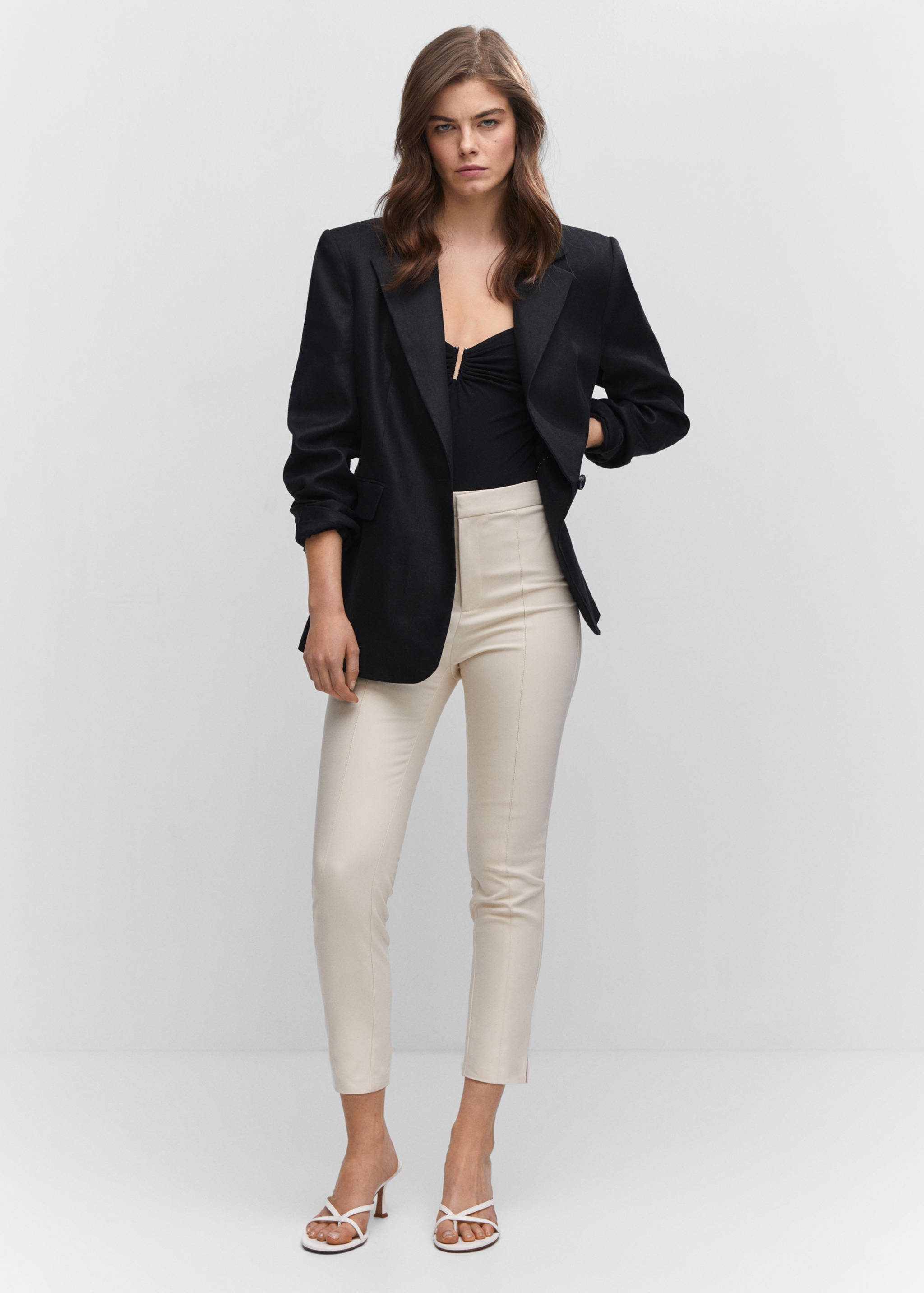 Crop skinny trousers - General plane