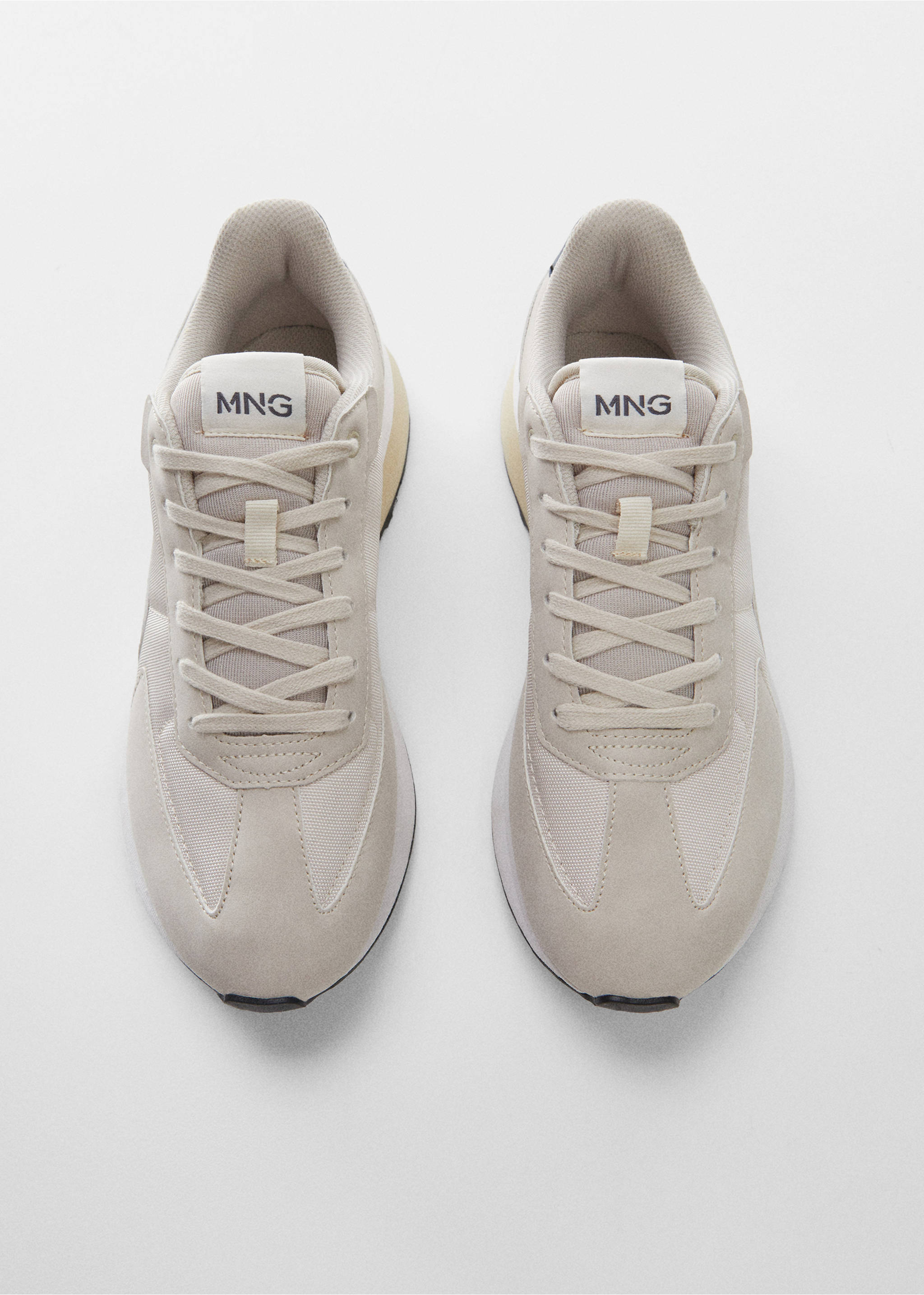 Deportivas combinadas piel - Detalle del artículo 3, Crudo. Ref: 57010641-00.