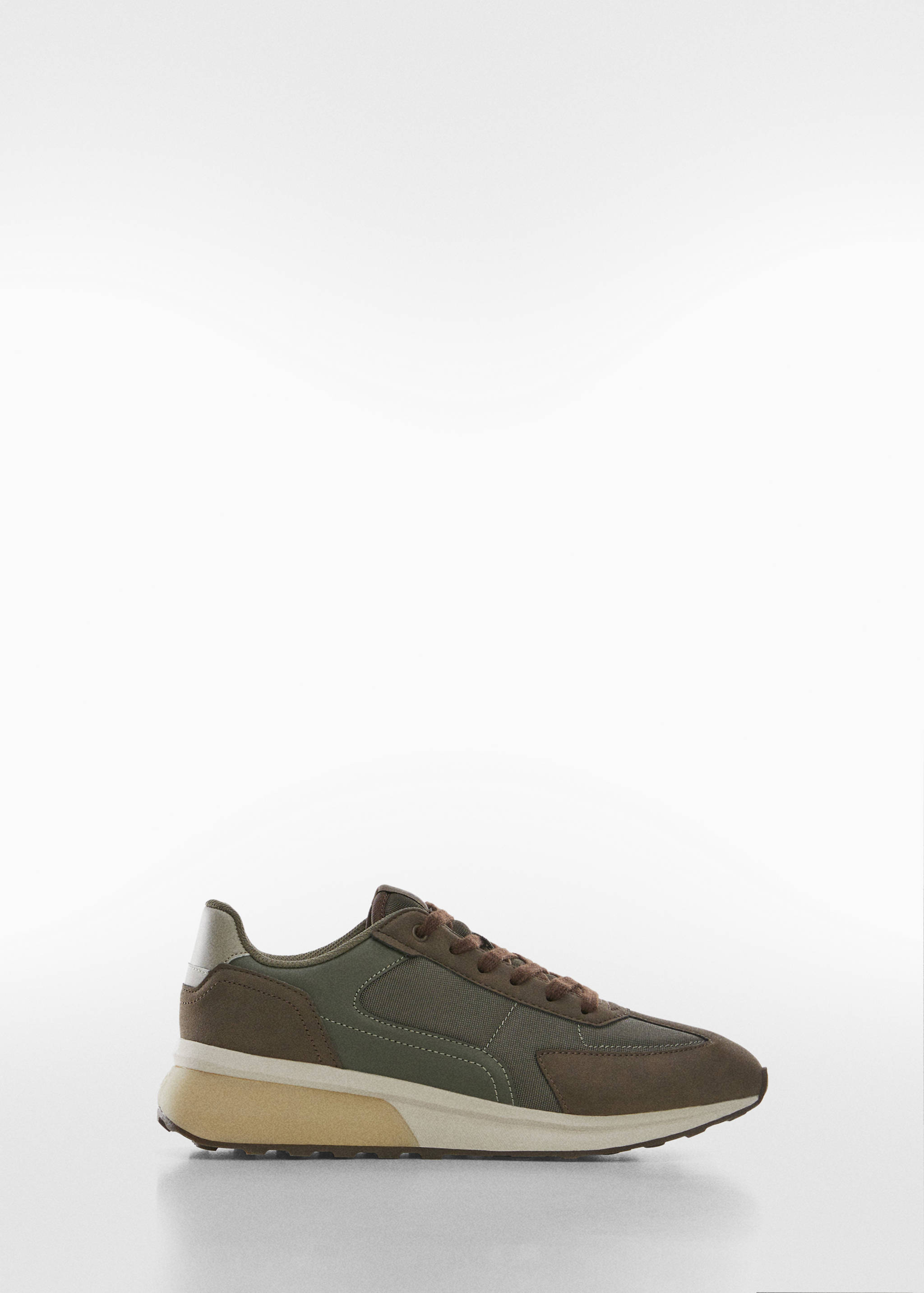 Leather mixed sneakers - Article without model