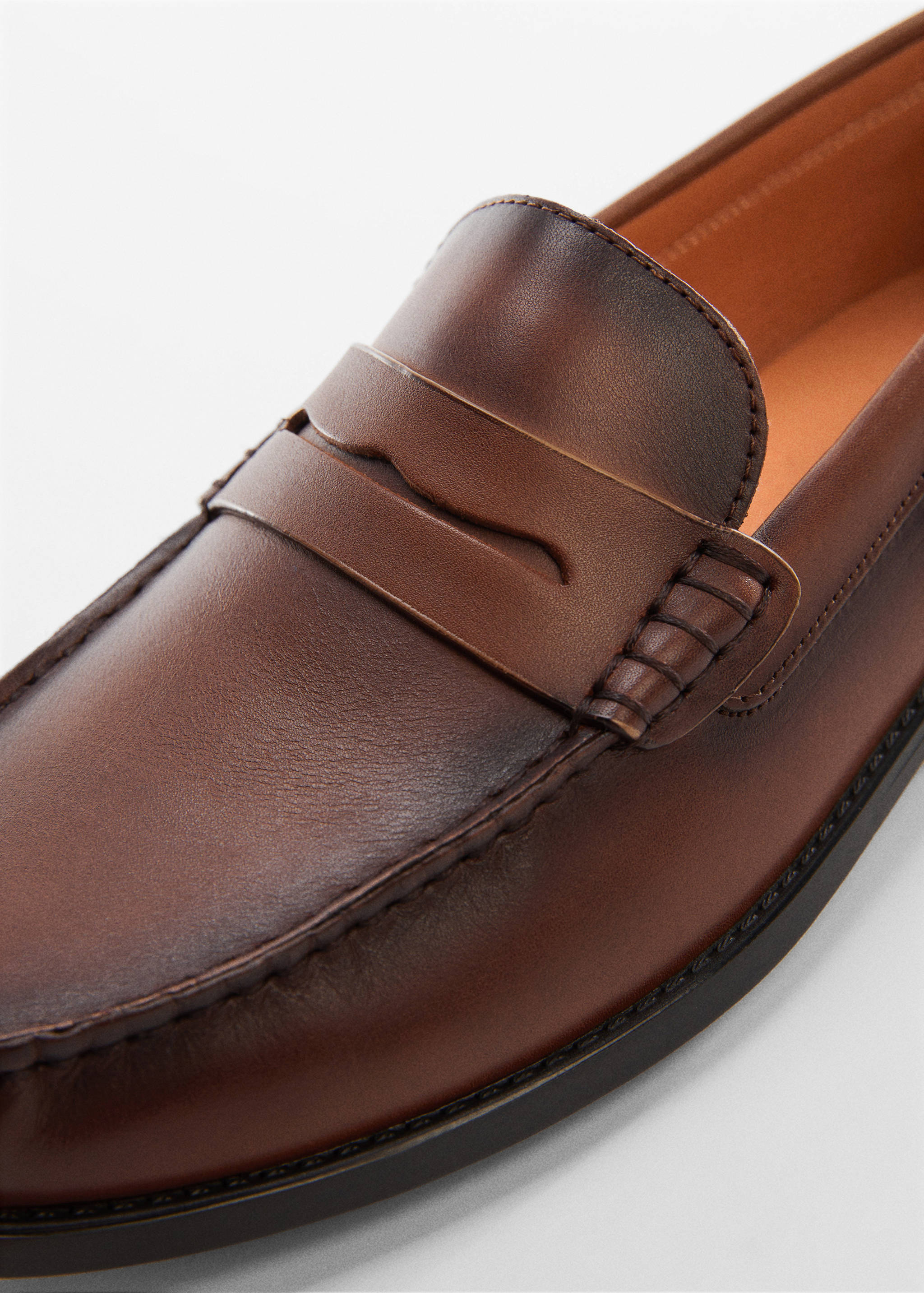 Leather penny loafers - Details of the article 1