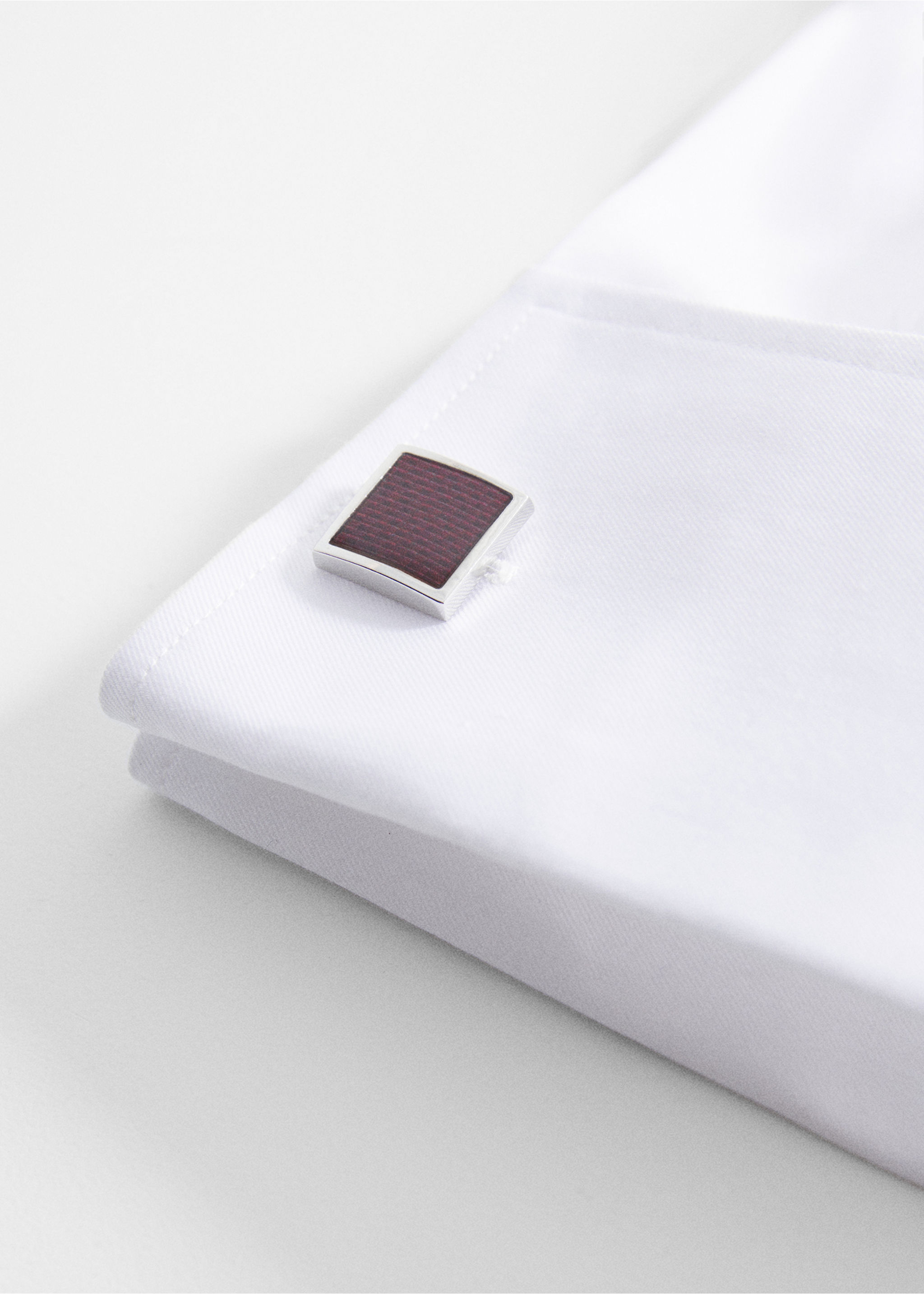 Coloured square cufflinks - Details of the article 1