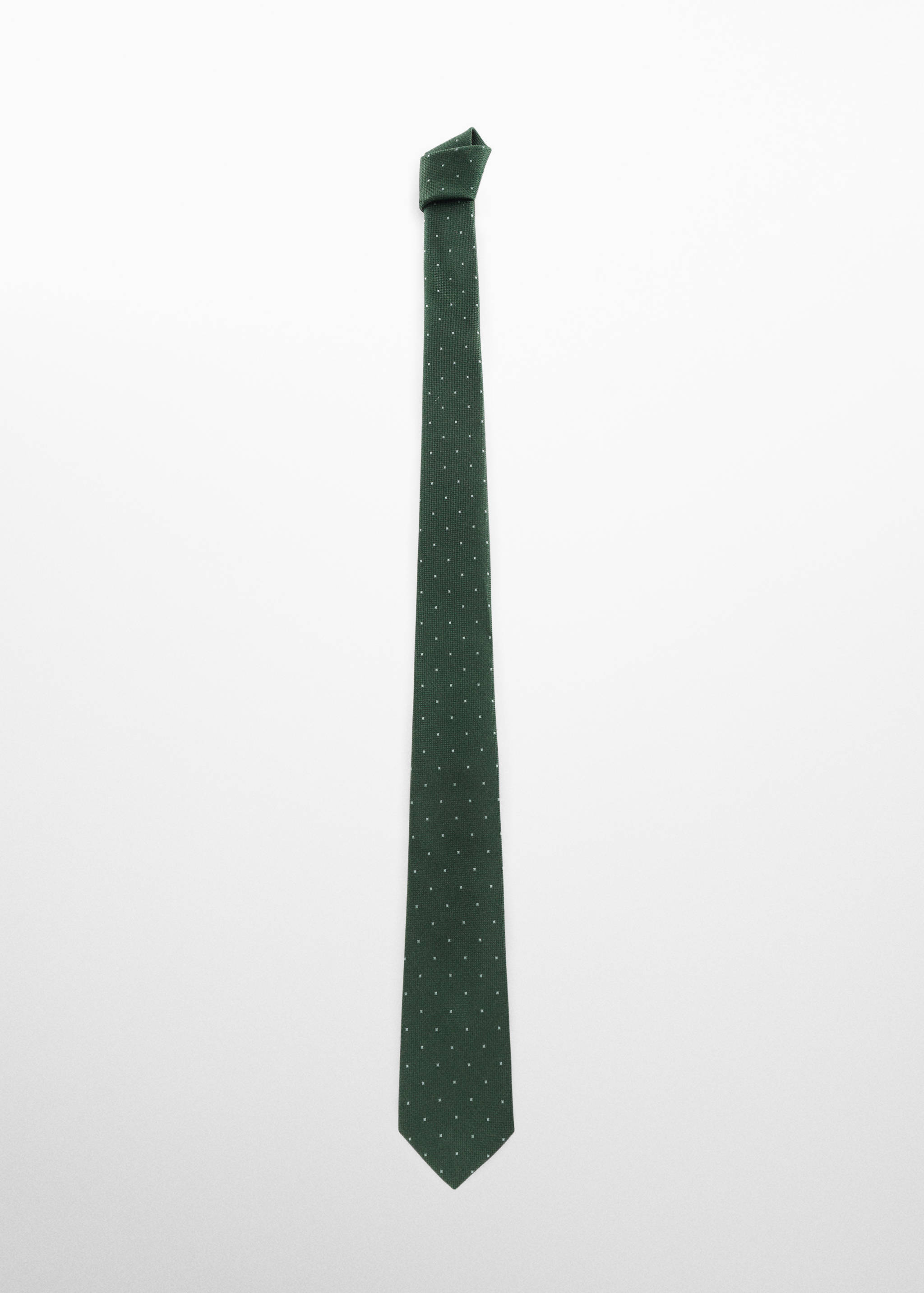 Corbata estructura micro lunares - Artículo sin modelo