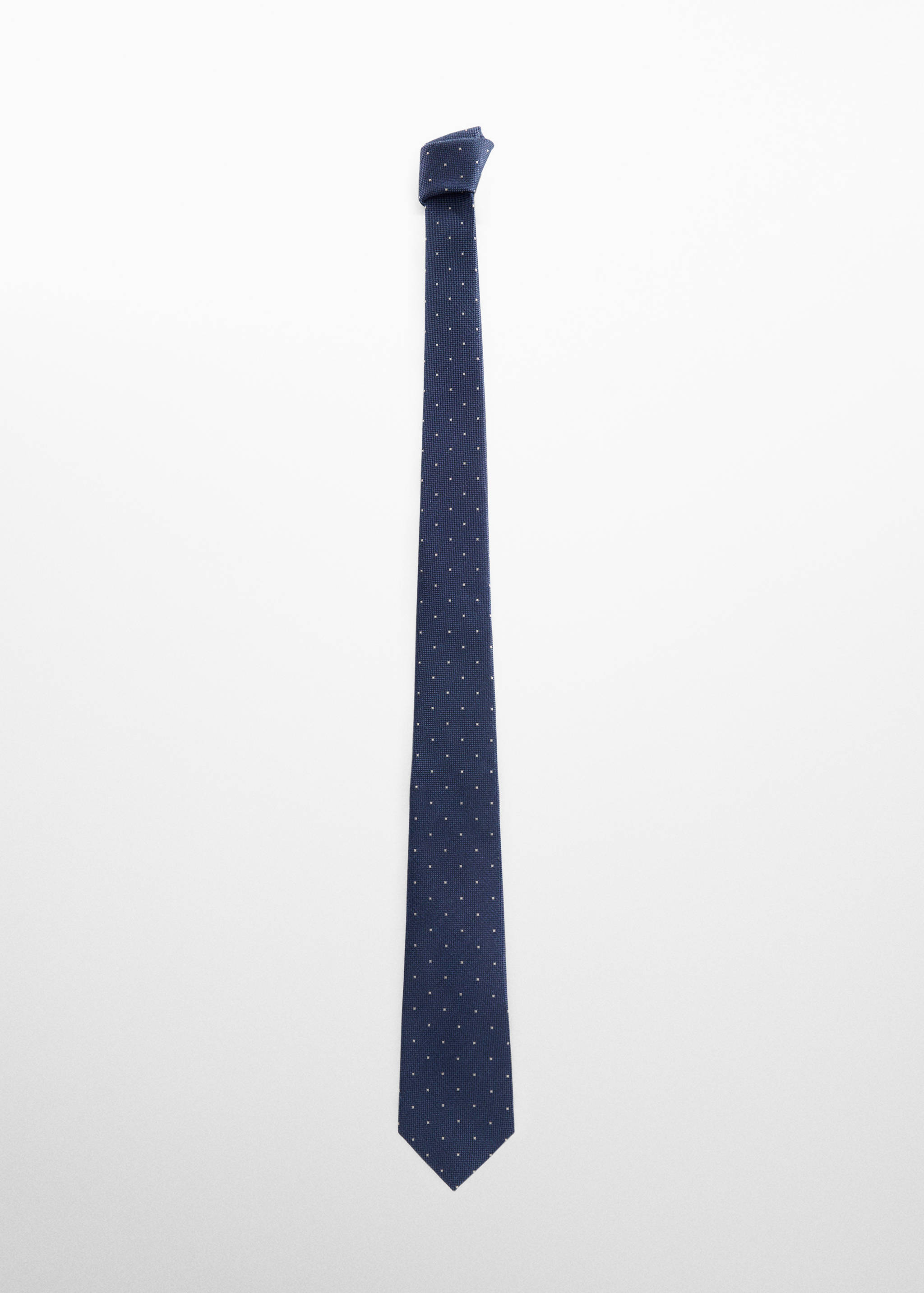 Corbata estructura micro lunares - Artículo sin modelo