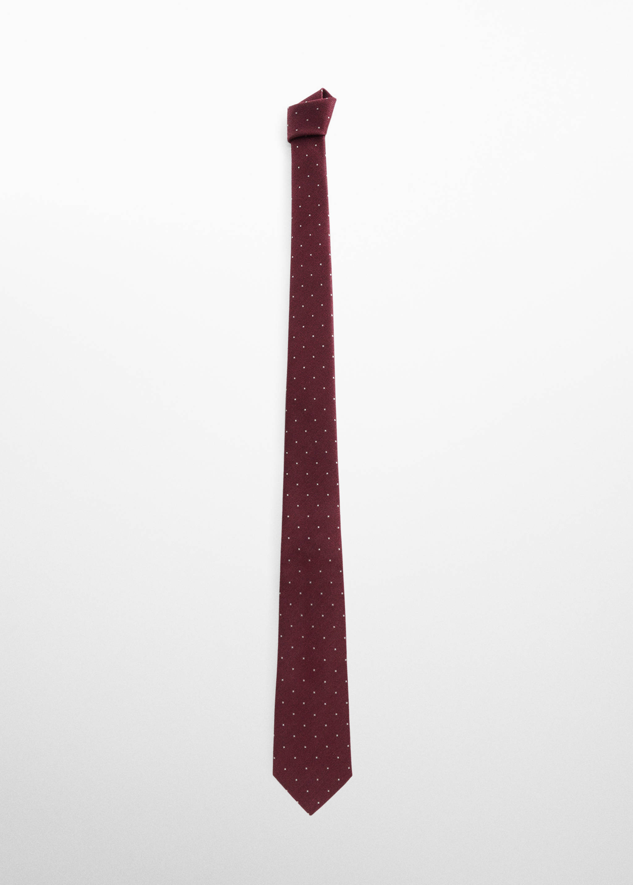 Corbata estructura micro lunares - Artículo sin modelo