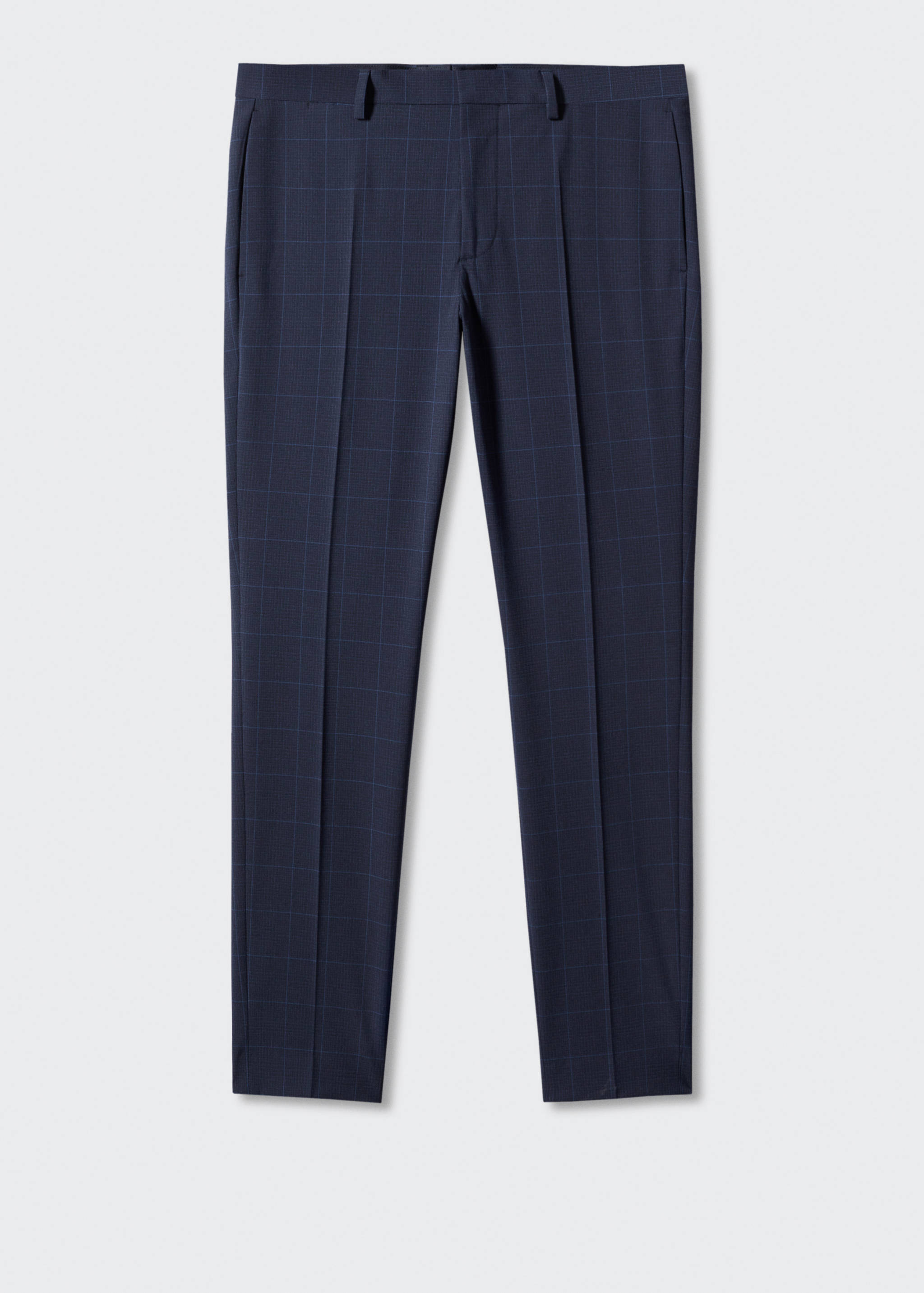 Super slim-fit Tailored check pants - Article without model