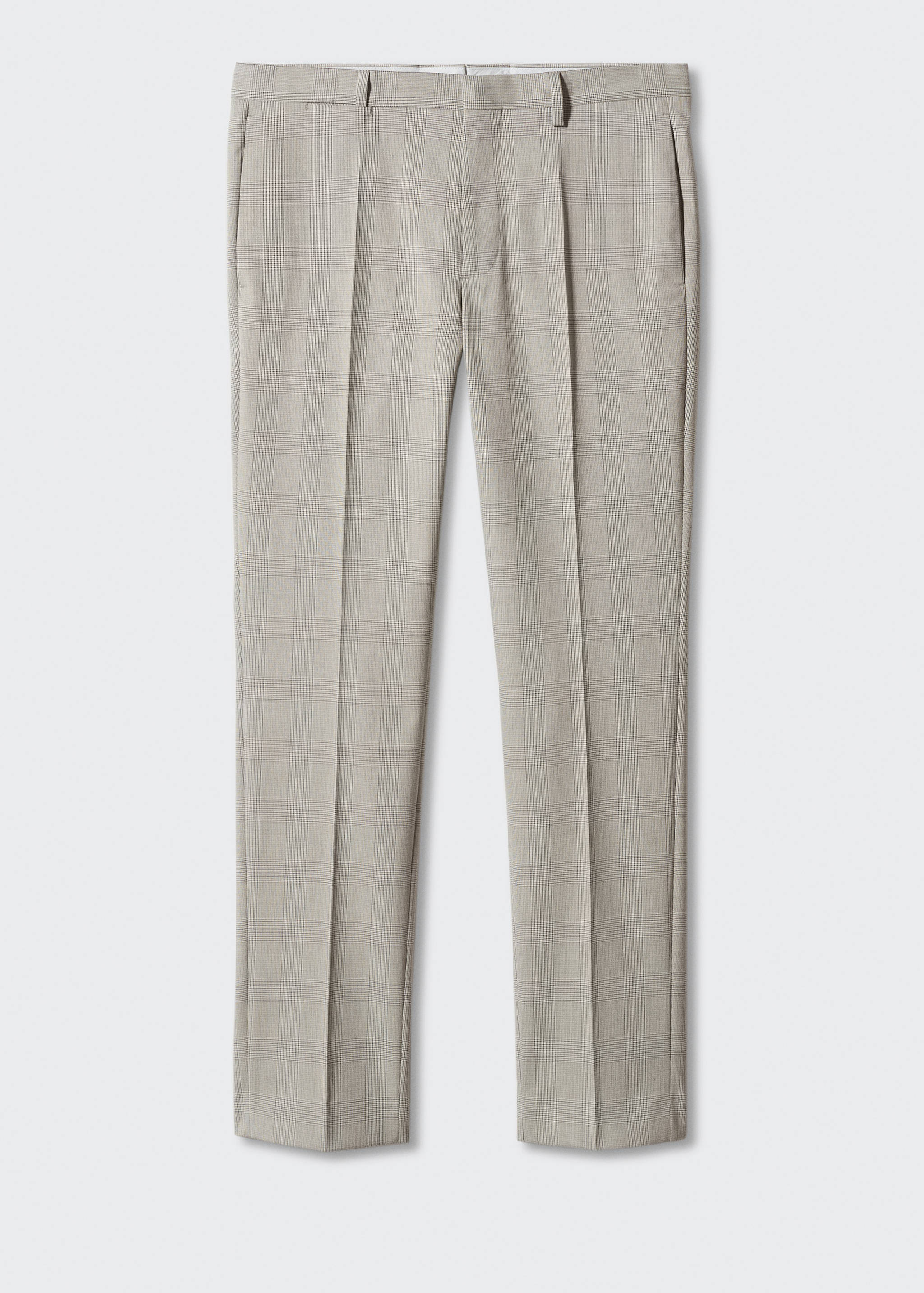 Super slim-fit printed suit pants - Article without model