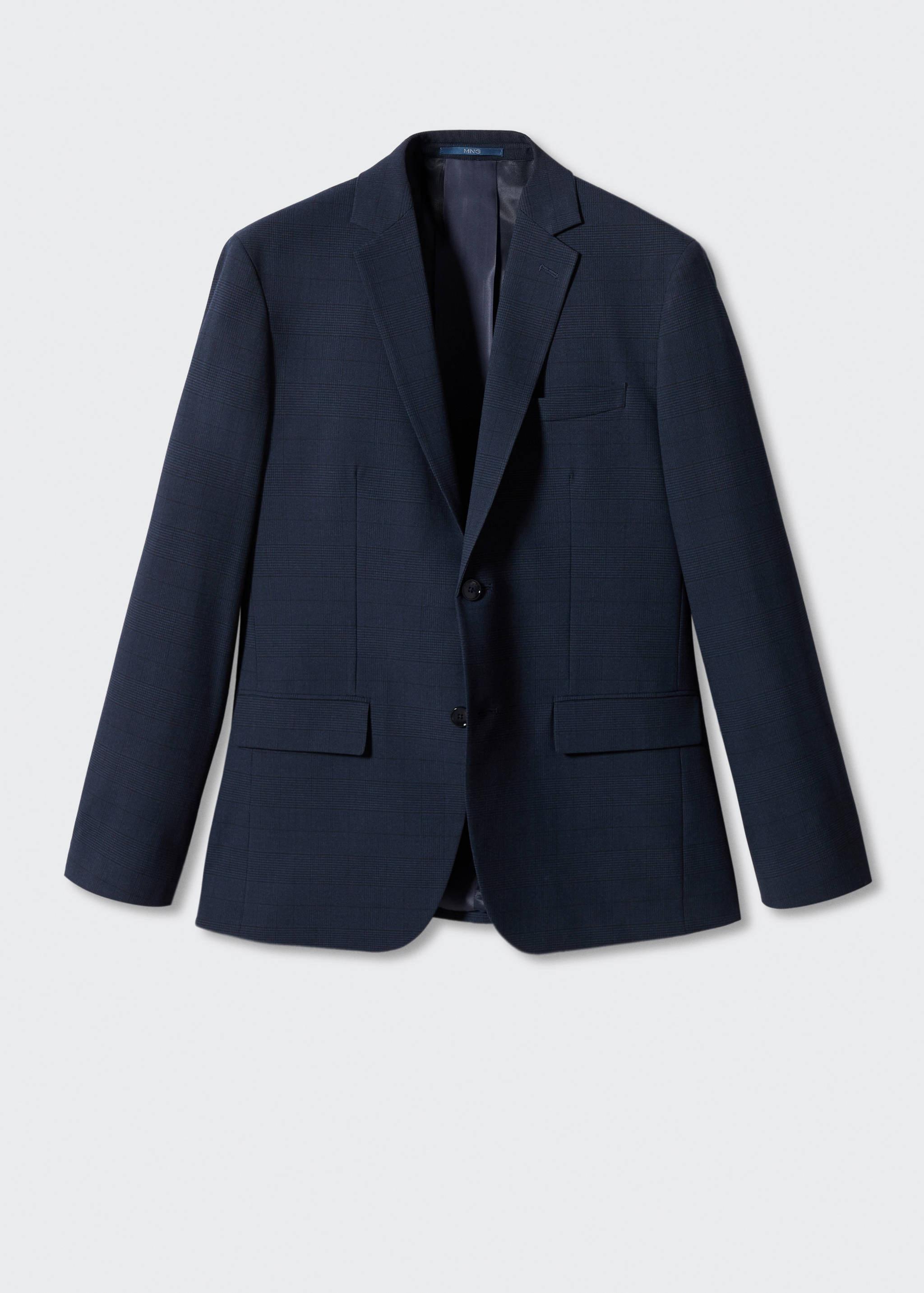 Stretch fabric slim-fit printed suit jacket - Article without model