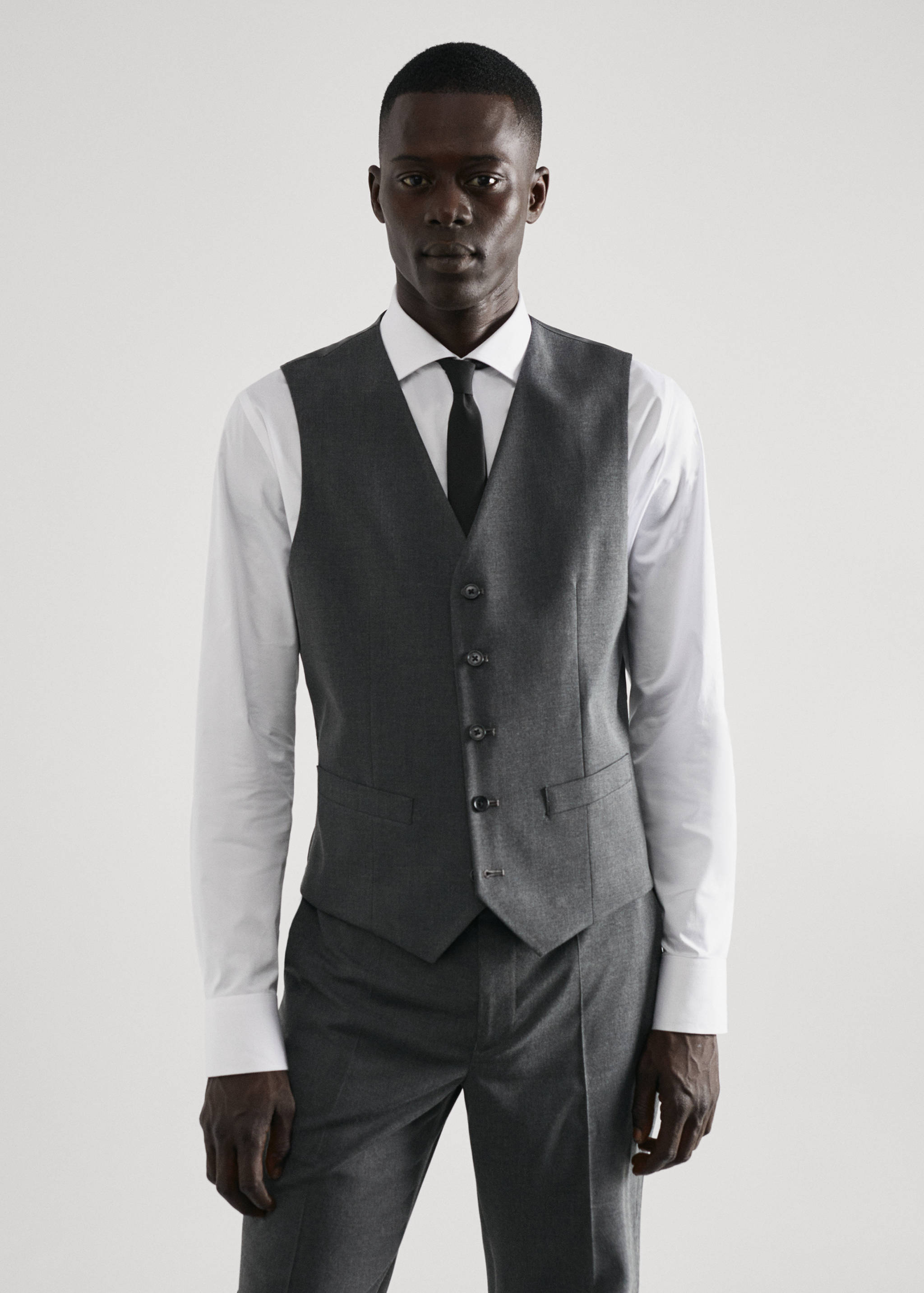 Slim Fit Anzugweste - Mittlere Ansicht