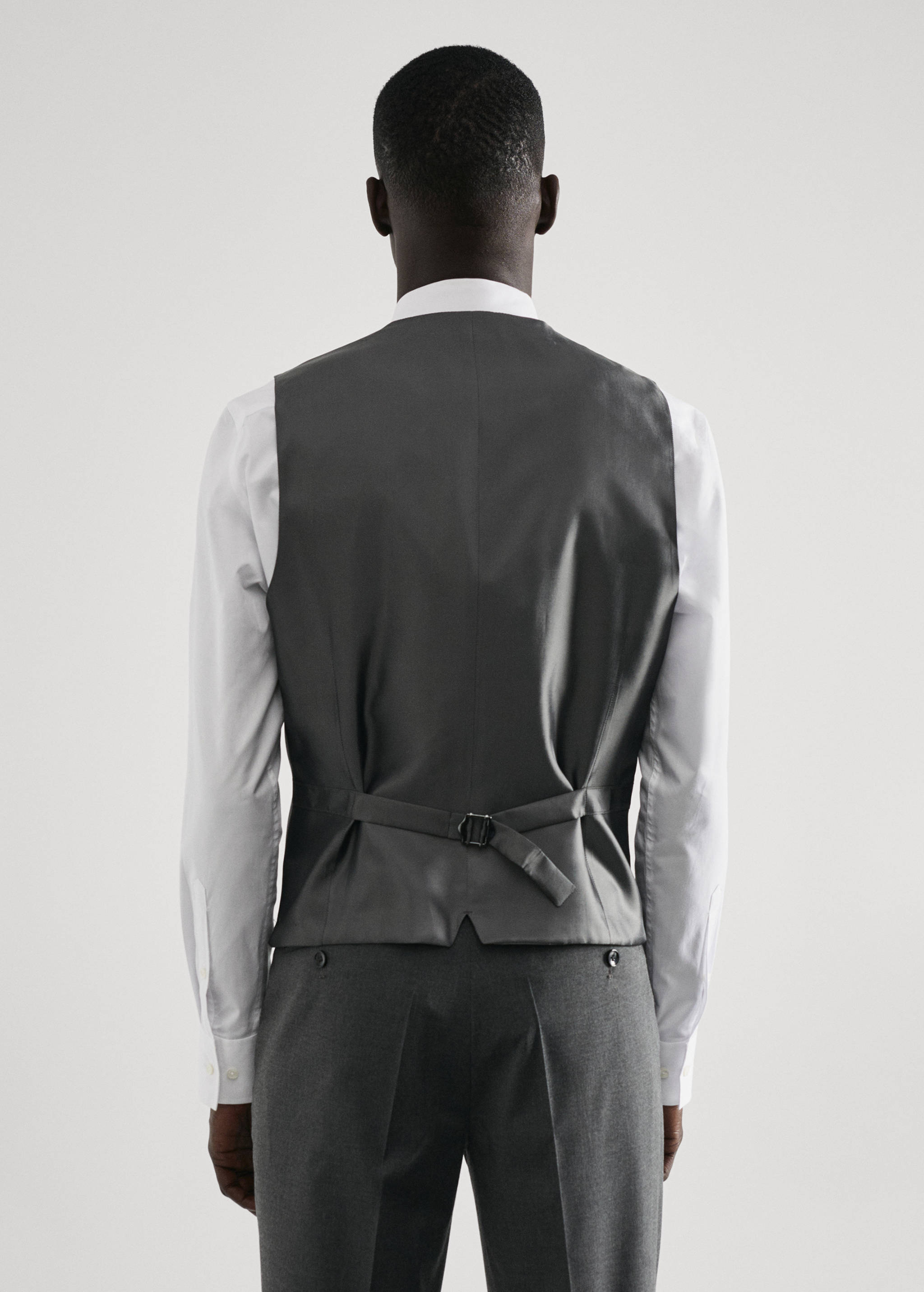 Slim Fit Anzugweste - Rückseite des Artikels