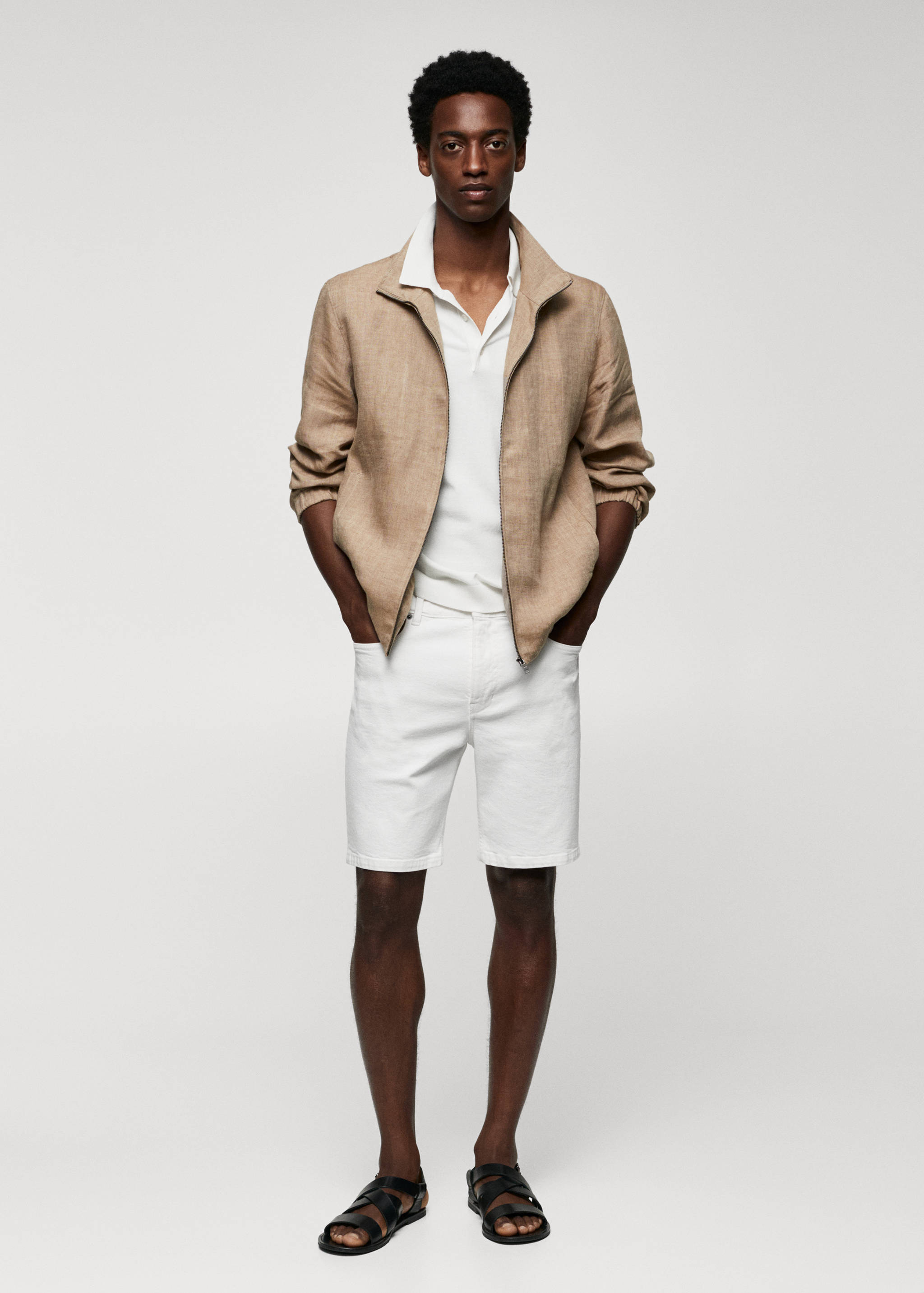 Bermuda jean regular fit - Plan général