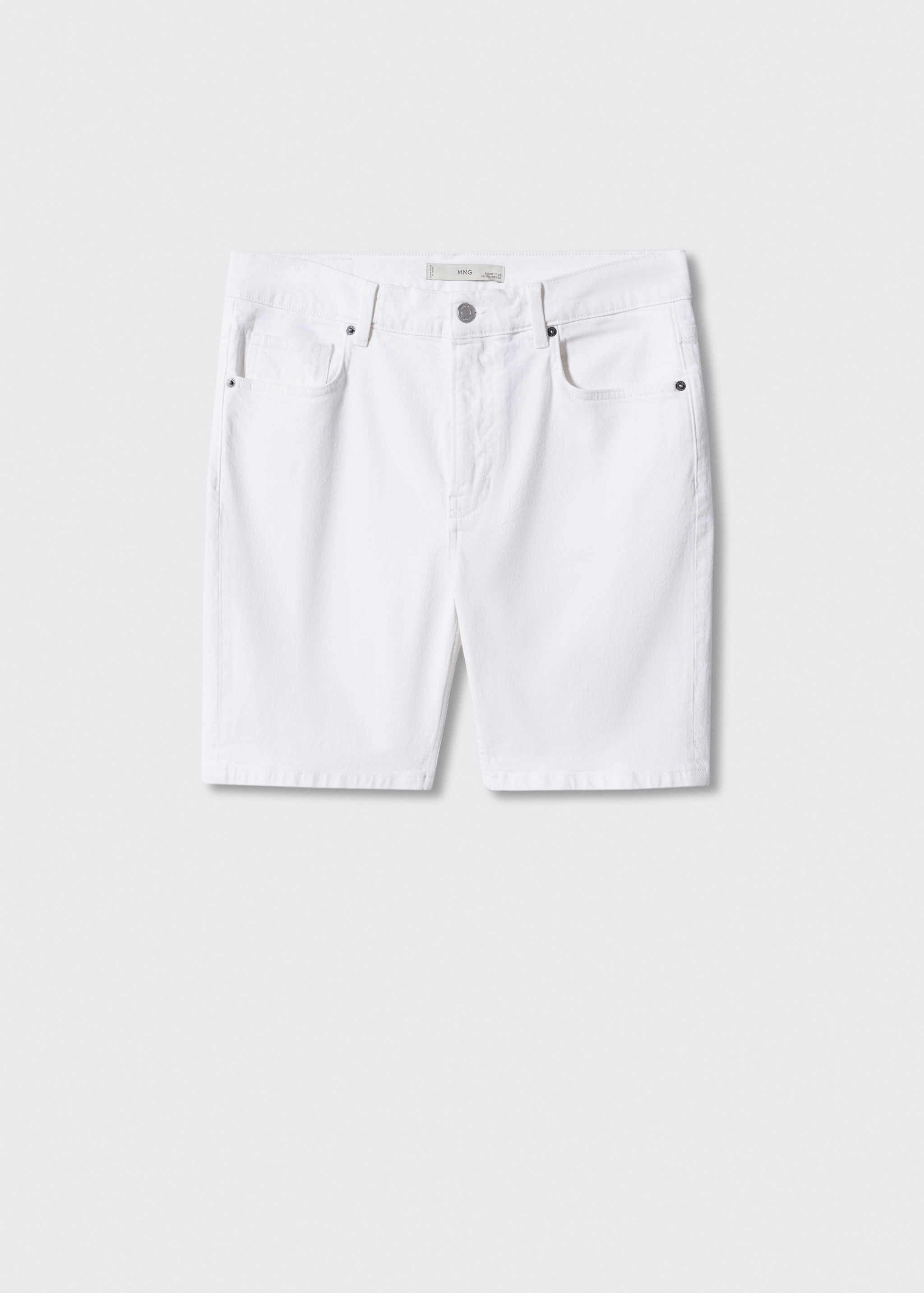 Regular-fit denim bermuda shorts - Article without model