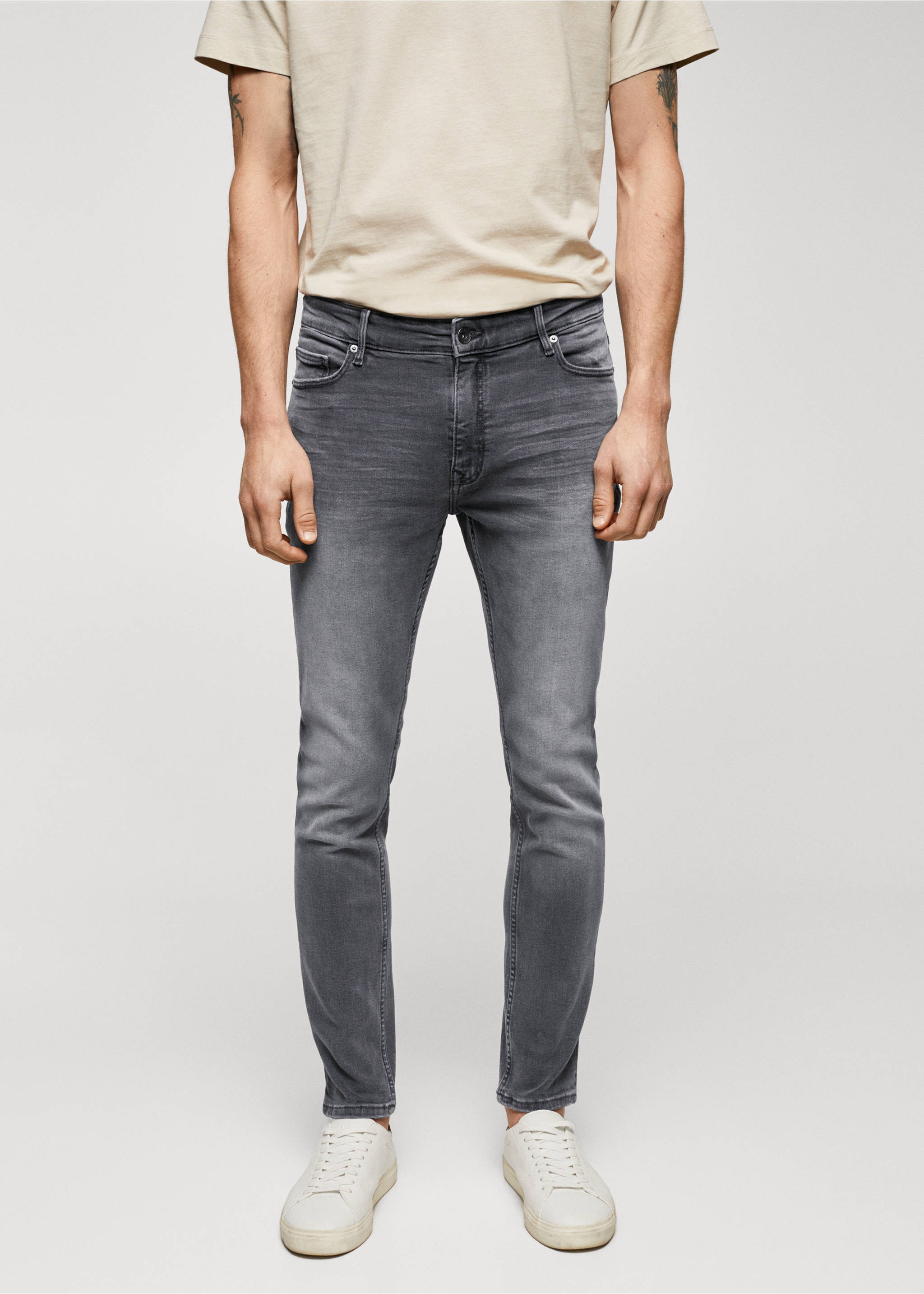 Jude skinny-fit jeans - Medium plane, Open Grey. Ref: 57010686-00.