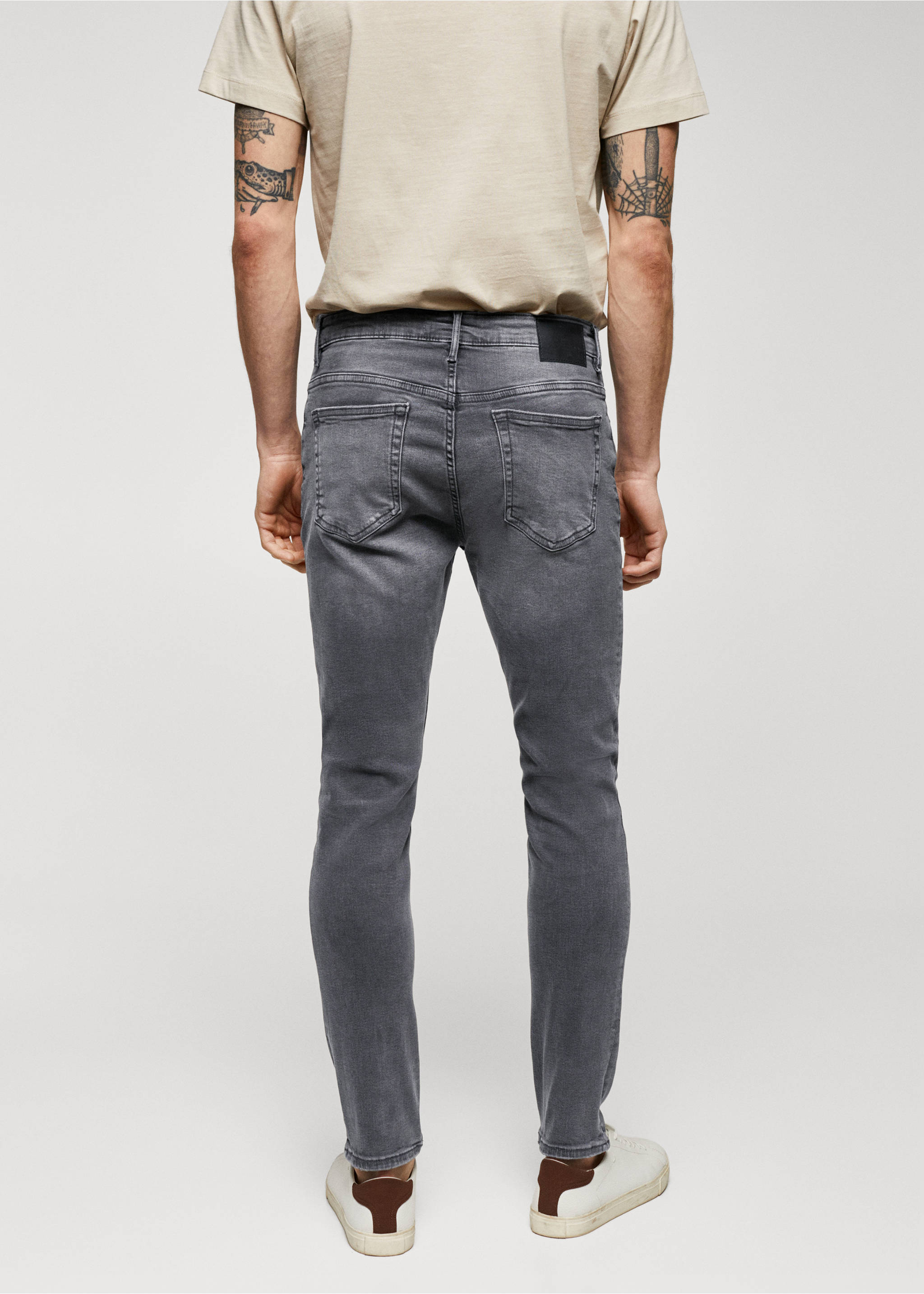 Jude skinny-fit jeans - Reverse of the article, Open Grey. Ref: 57010686-00.