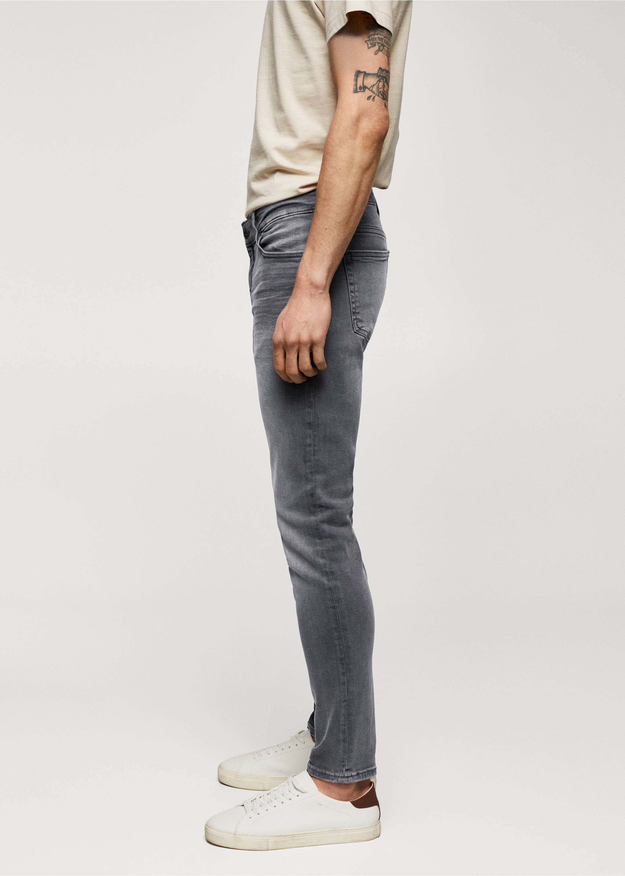 Jude skinny-fit jeans - Details of the article 2, Open Grey. Ref: 57010686-00.