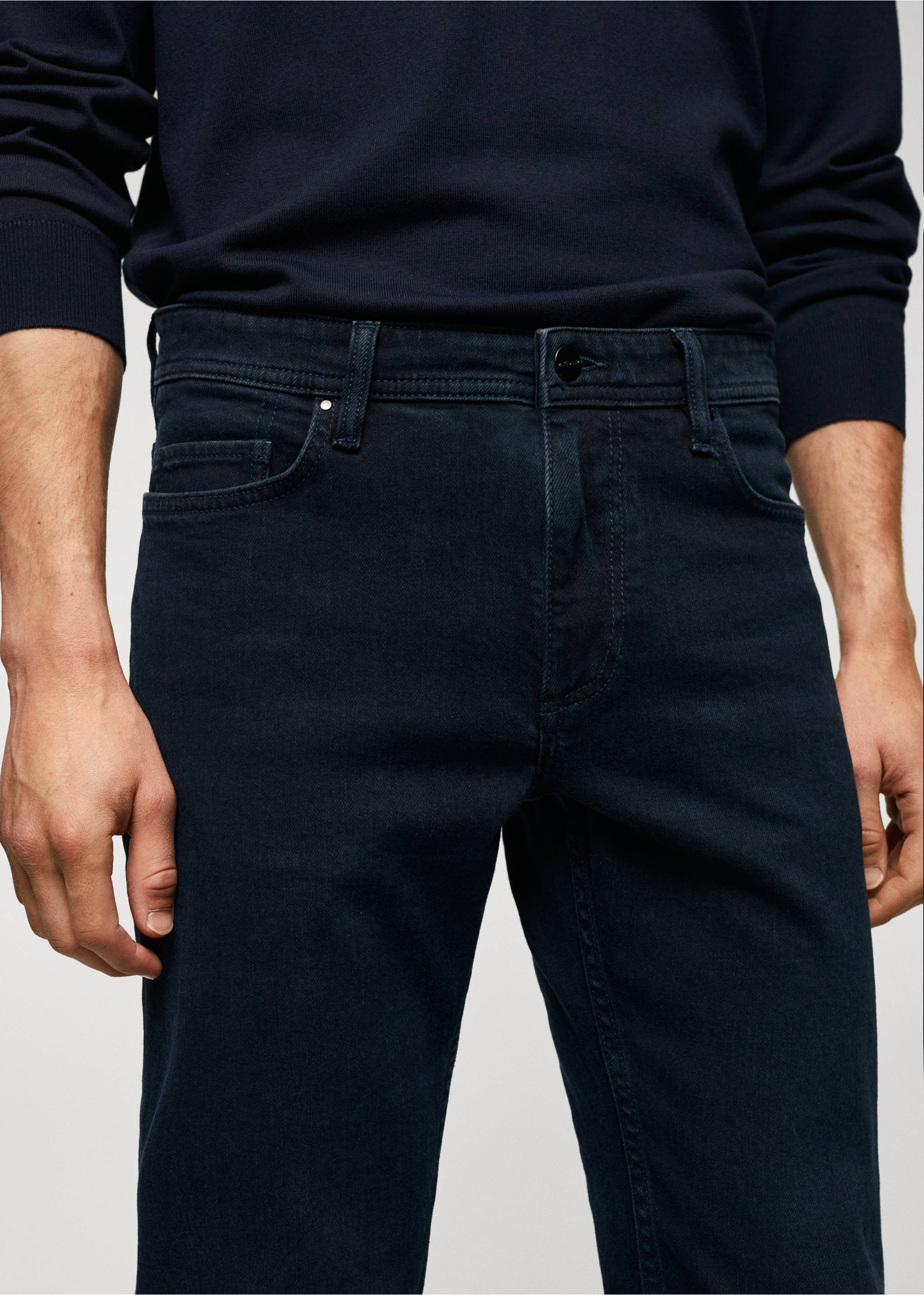 Jan slim-fit jeans - Details of the article 1, Deep Dark Blue. Ref: 57010688-00.