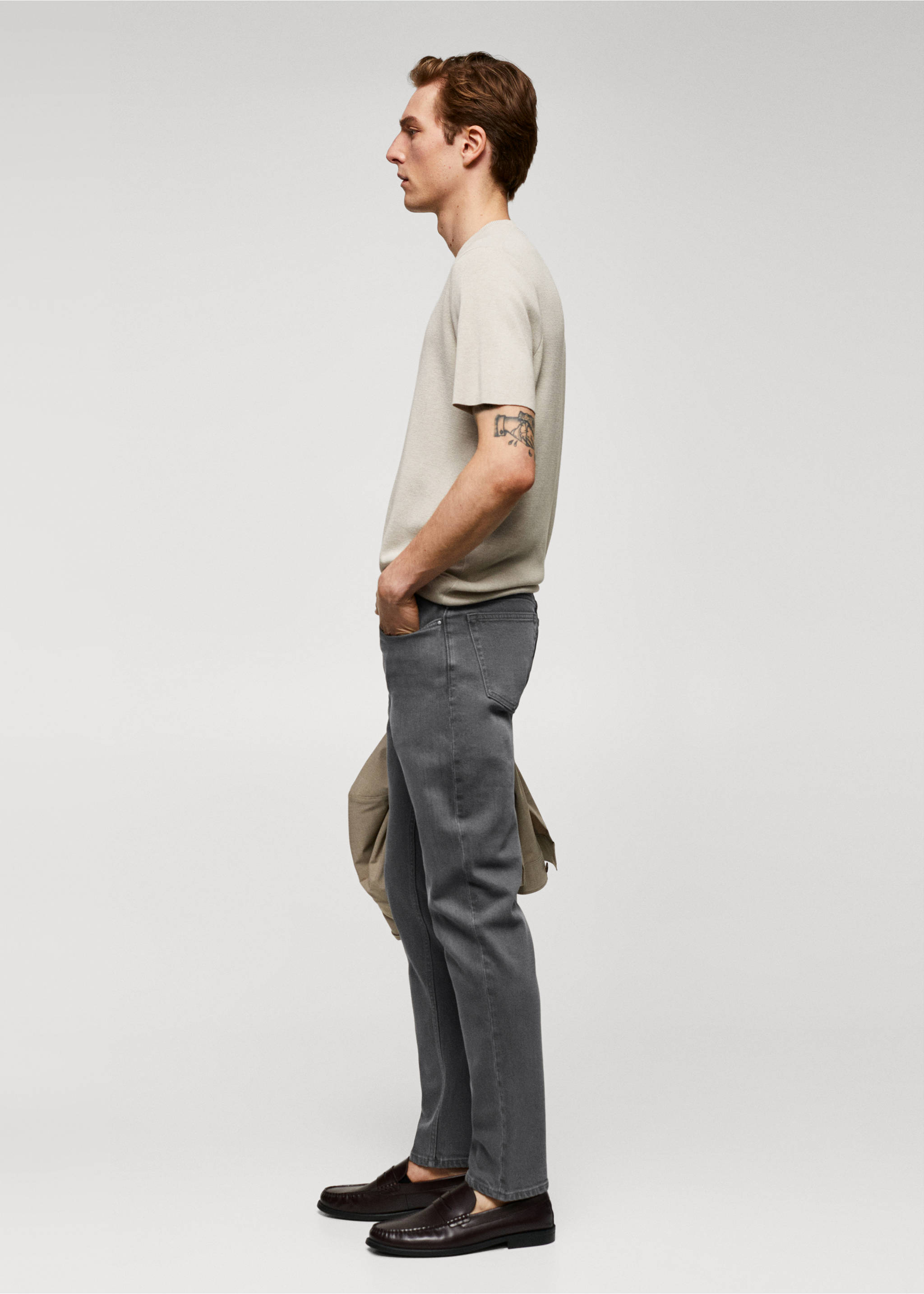 Jan slim-fit jeans - Details of the article 2, Denim Grey. Ref: 57010690-00.