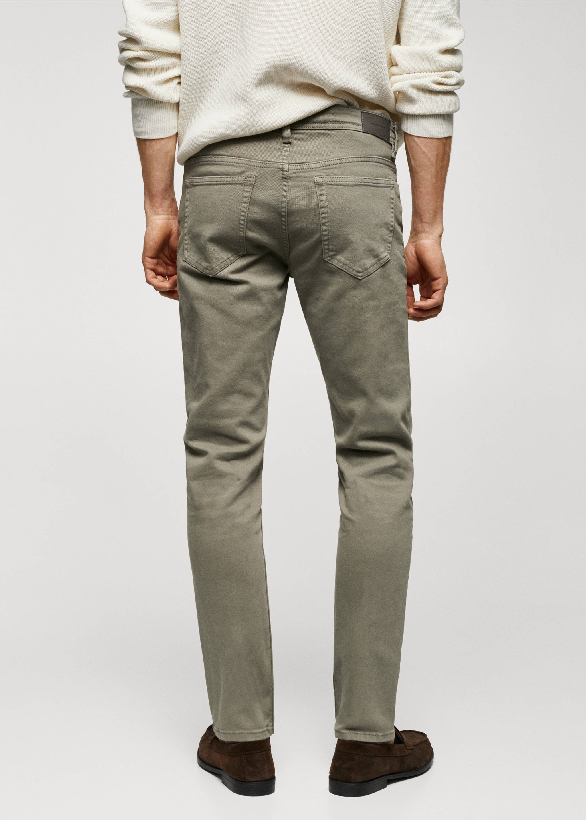 Jan slim-fit jeans - Reverse of the article, Khaki. Ref: 57010694-00.