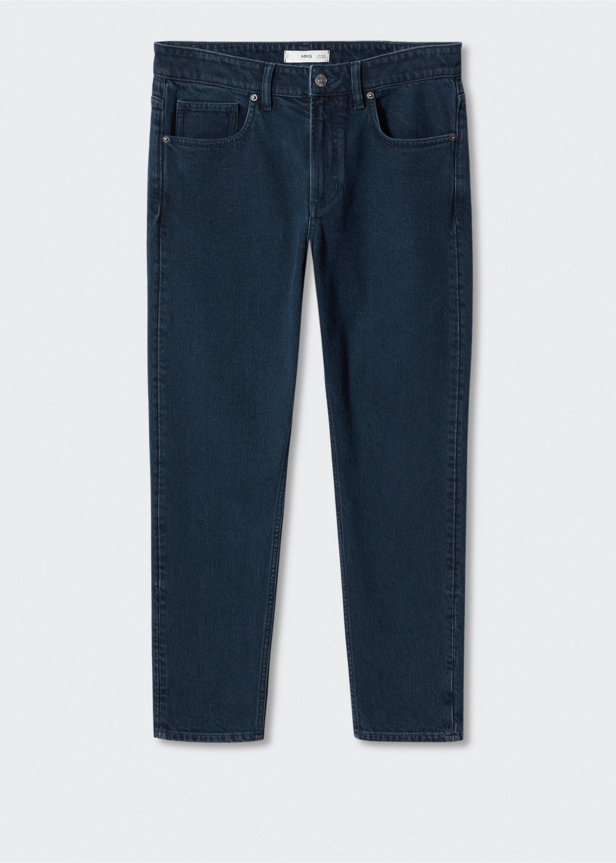 Ben tapered cropped jeans - Article without model, Deep Dark Blue. Ref: 57010700-00.