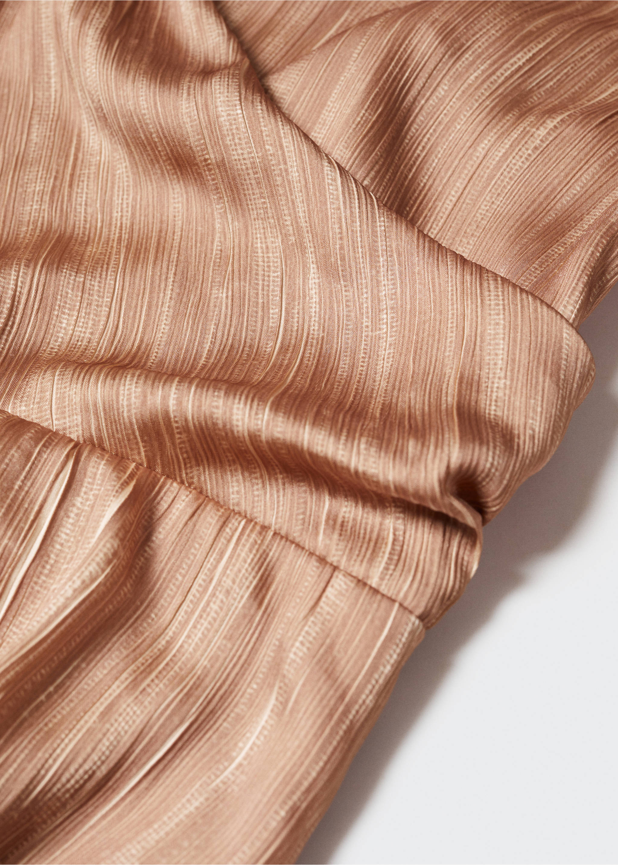 Sateng-skjortekjole - Artikkeldetalj 8, Brun. Ref: 57010714-00.