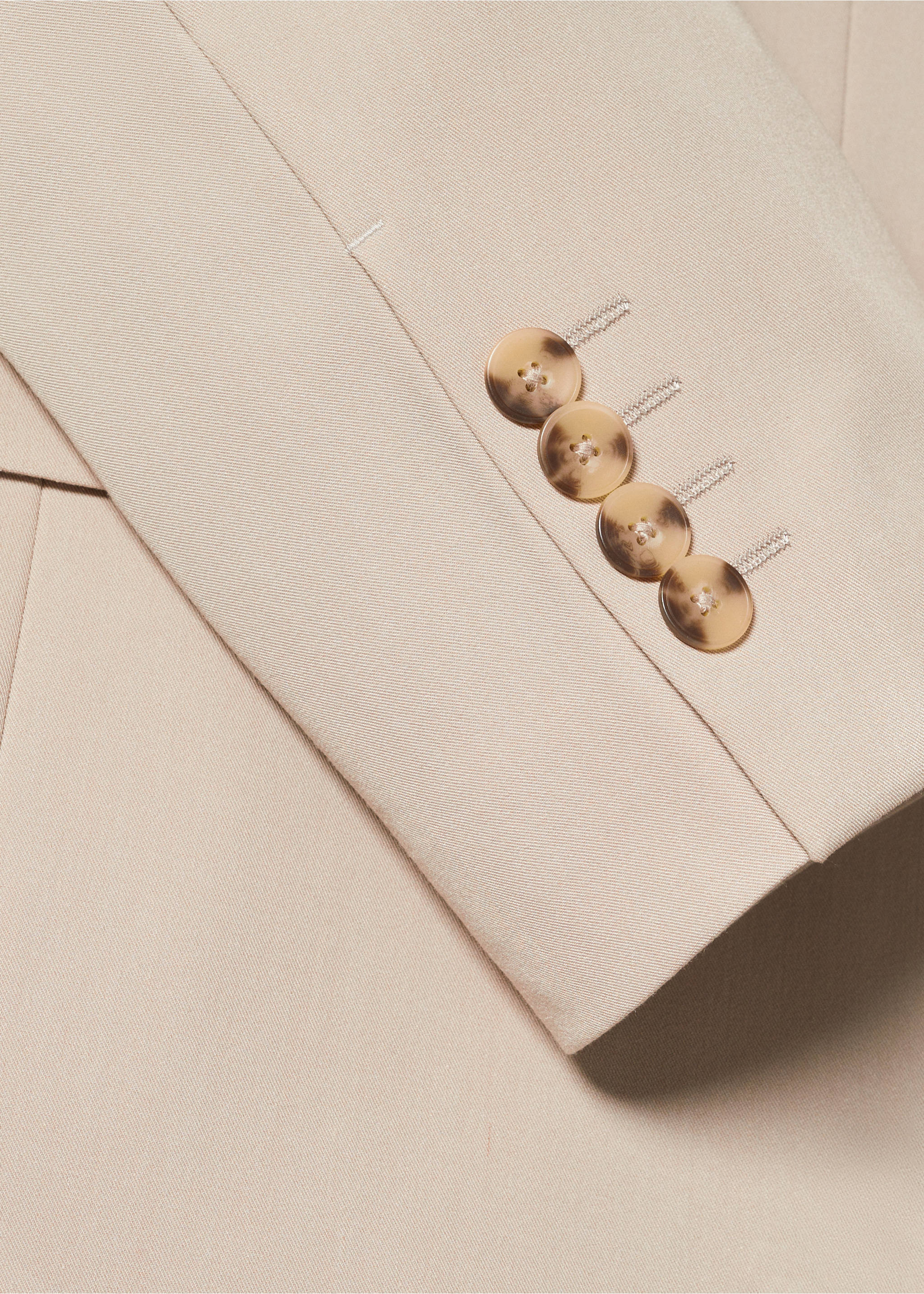 Regular fit suit blazer - Details of the article 8, Light/Pastel Grey. Ref: 57010717-00.