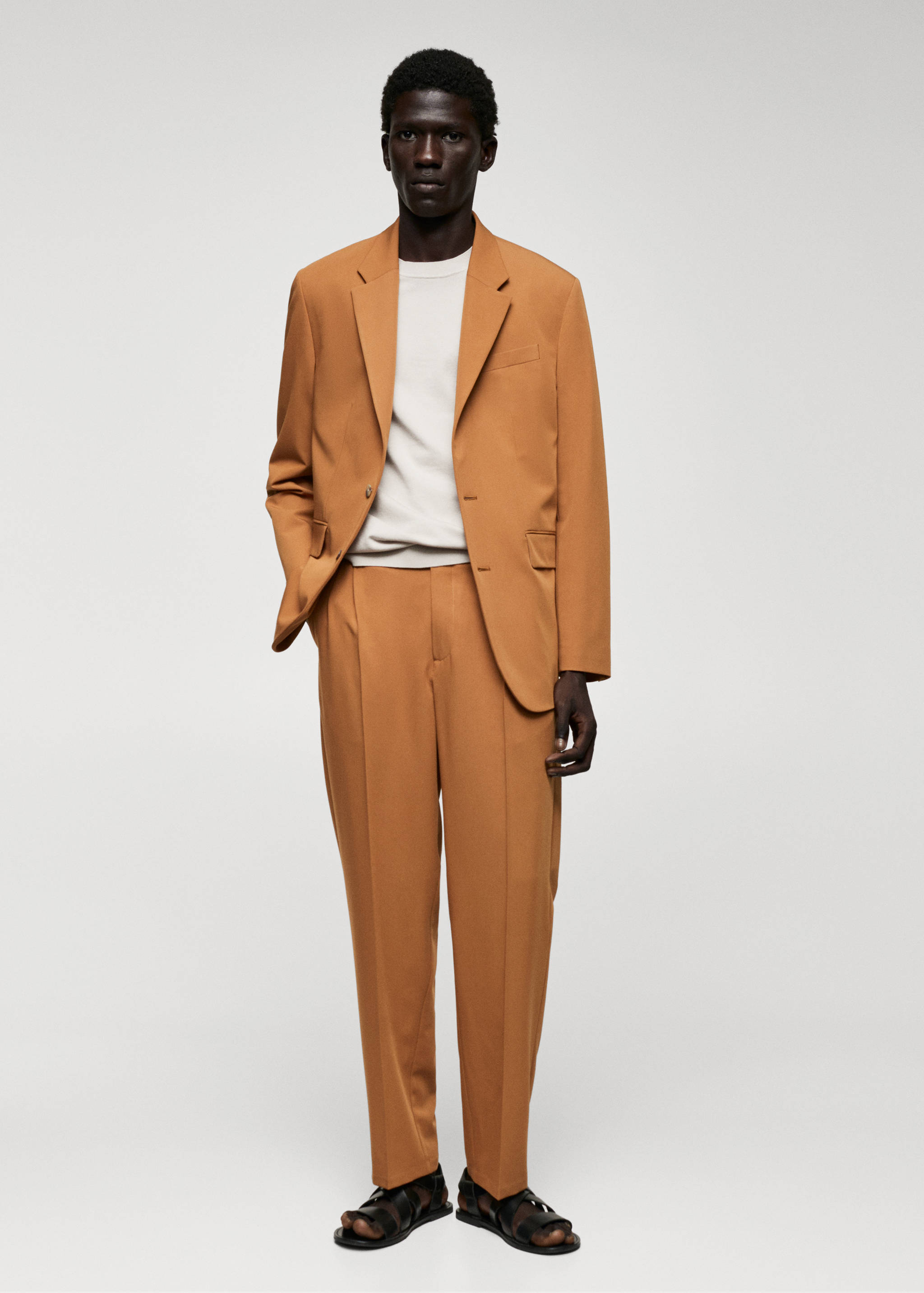 Regular fit suit blazer - General plane