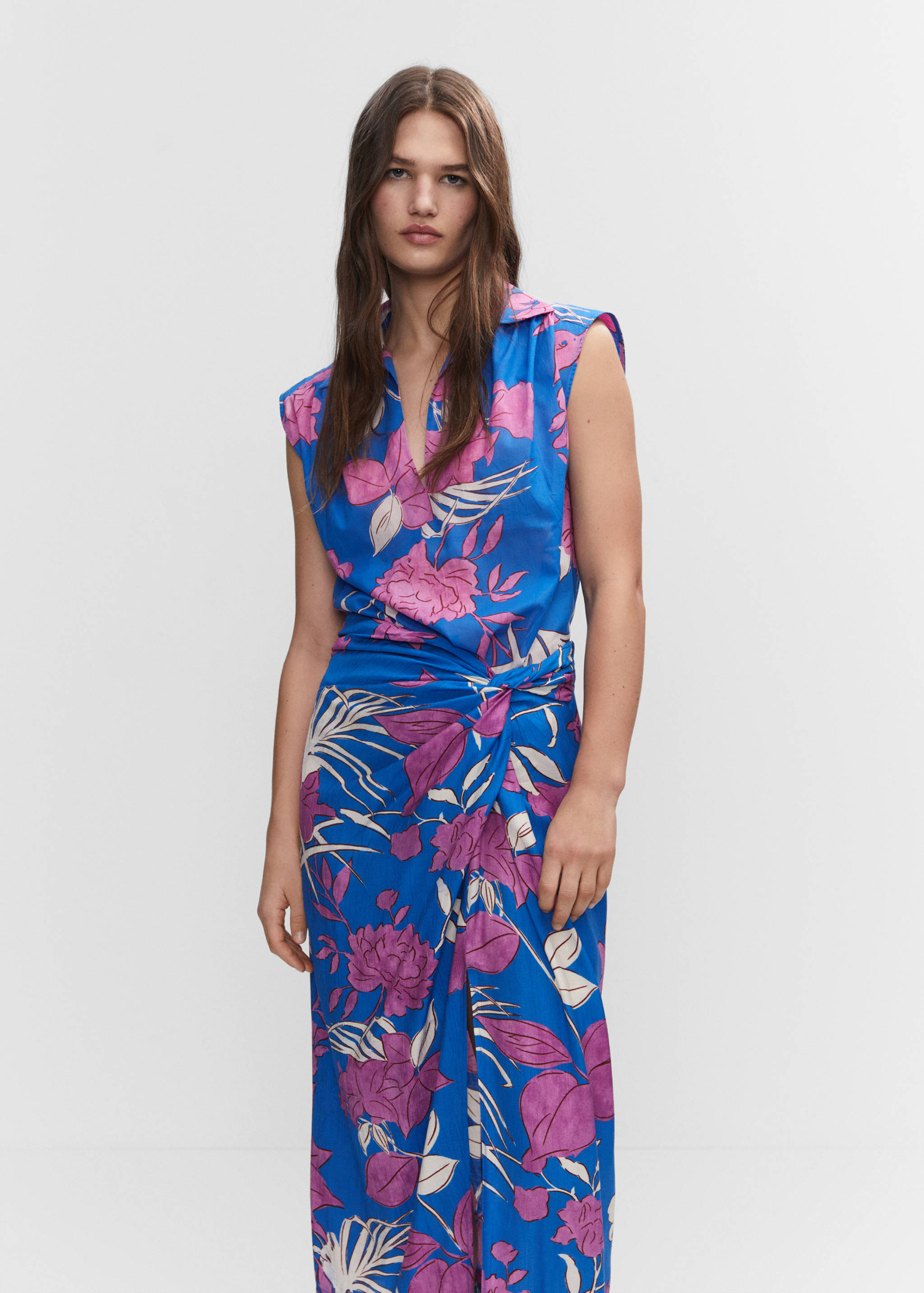 Ärmelloses Print-T-Shirt - Mittlere Ansicht