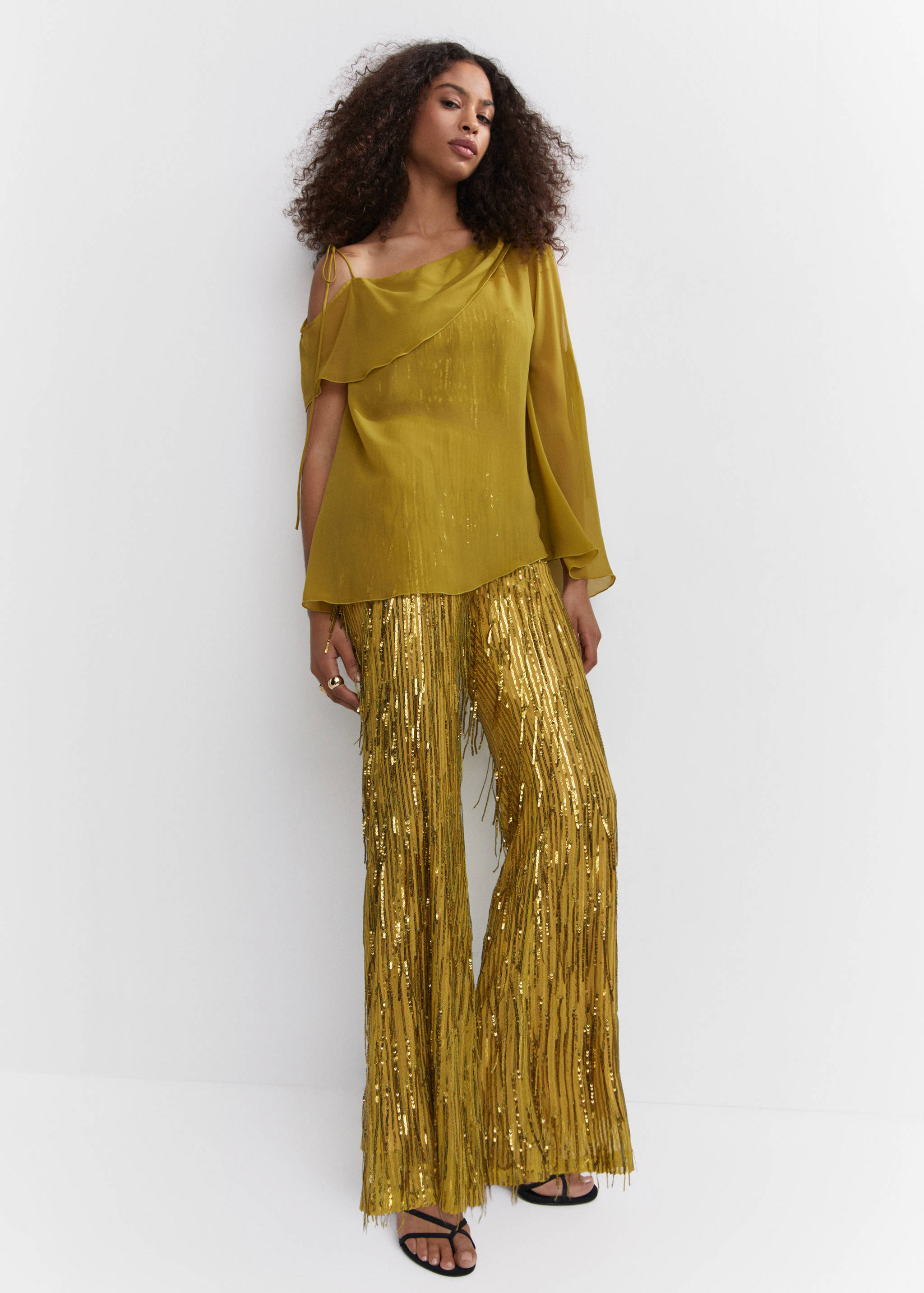 Pantaloni cu franjuri metalice - Detaliu al articolului 2