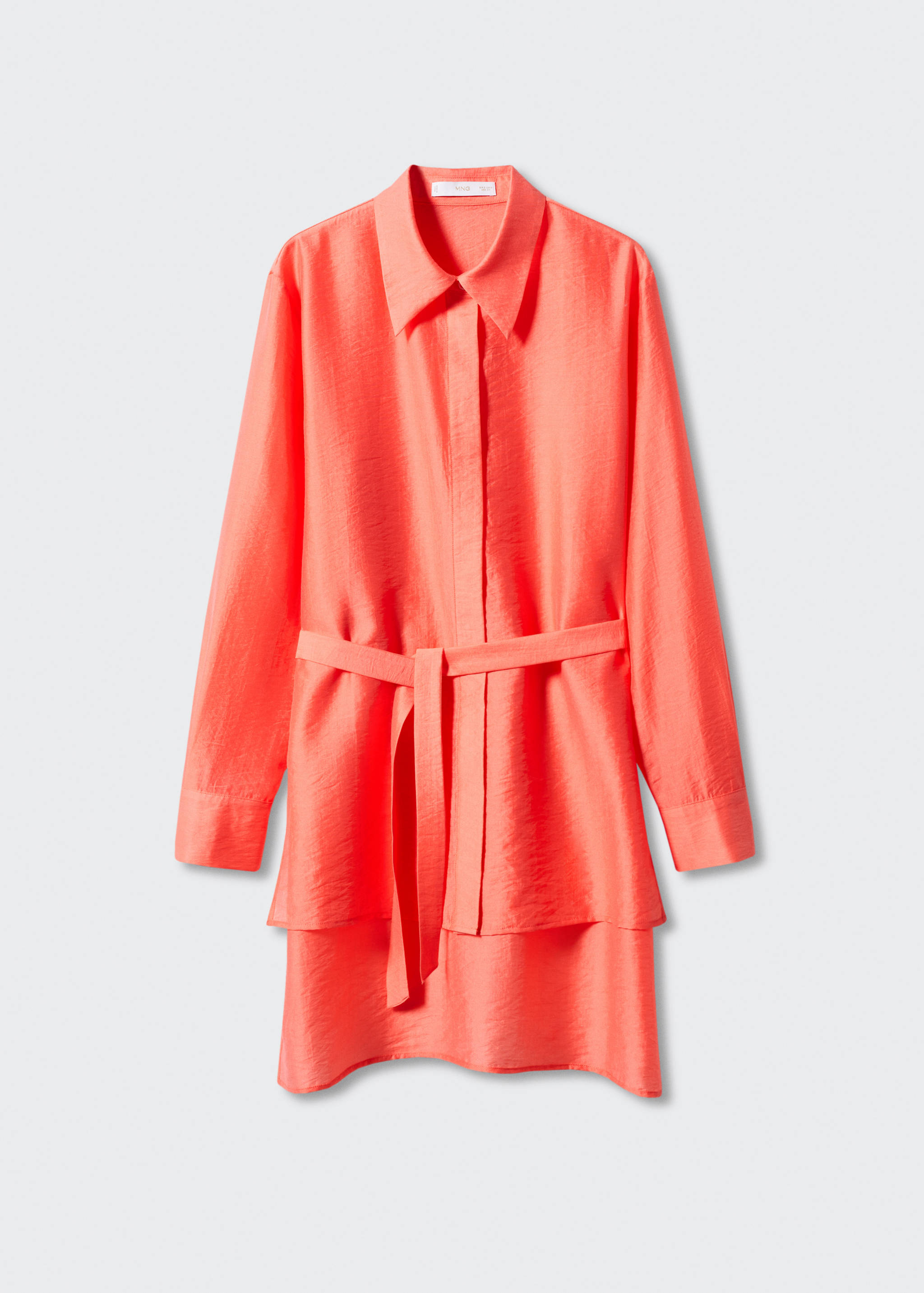 Lyocell T-shirt met strik - Artikel zonder model