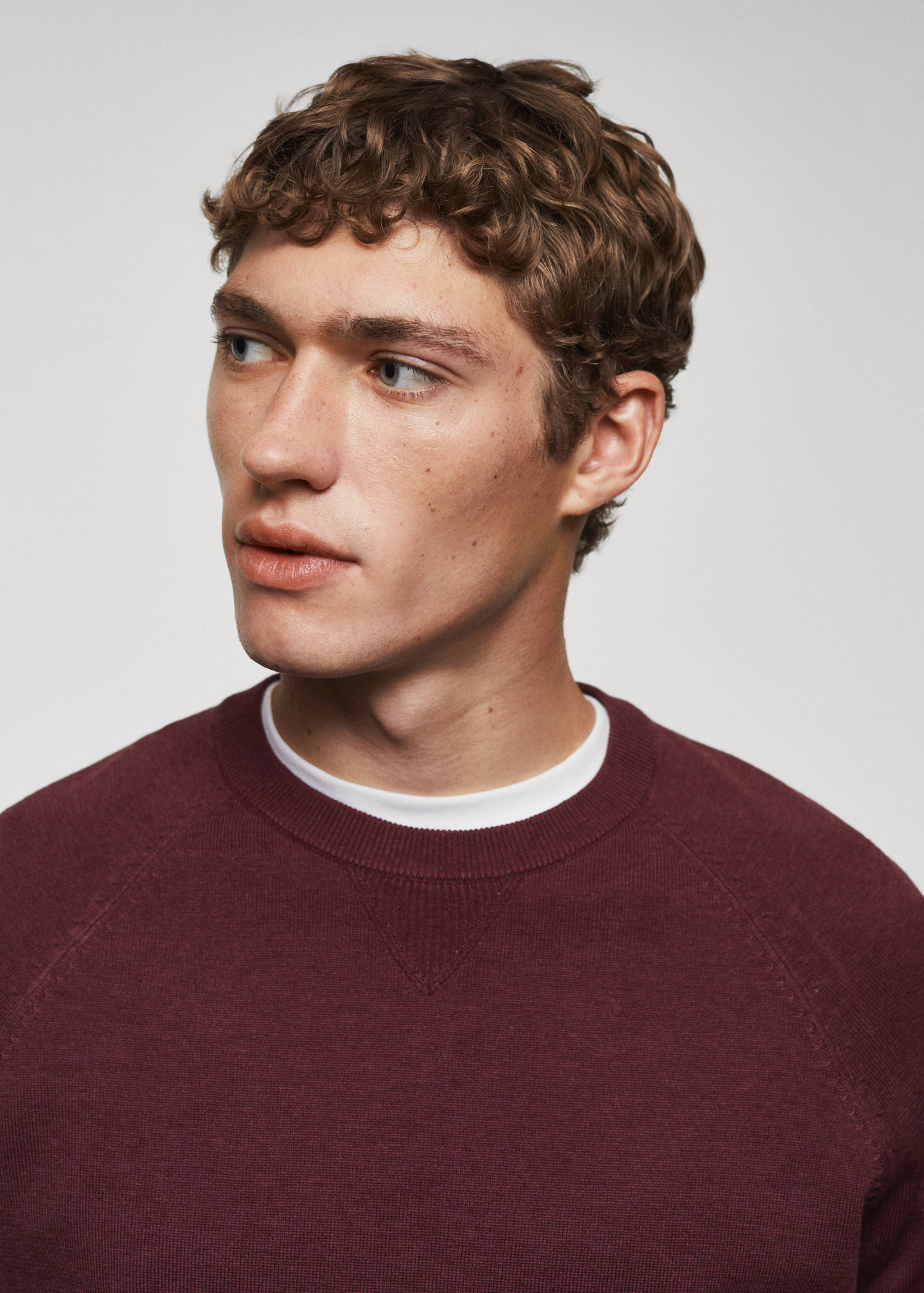 Fine-knit cotton sweater - Details of the article 1