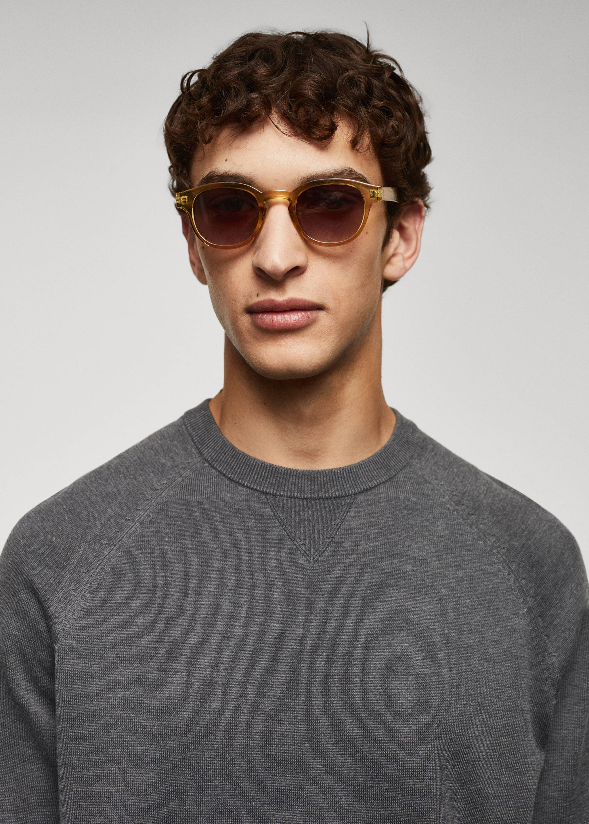 Fine-knit cotton sweater - Details of the article 1