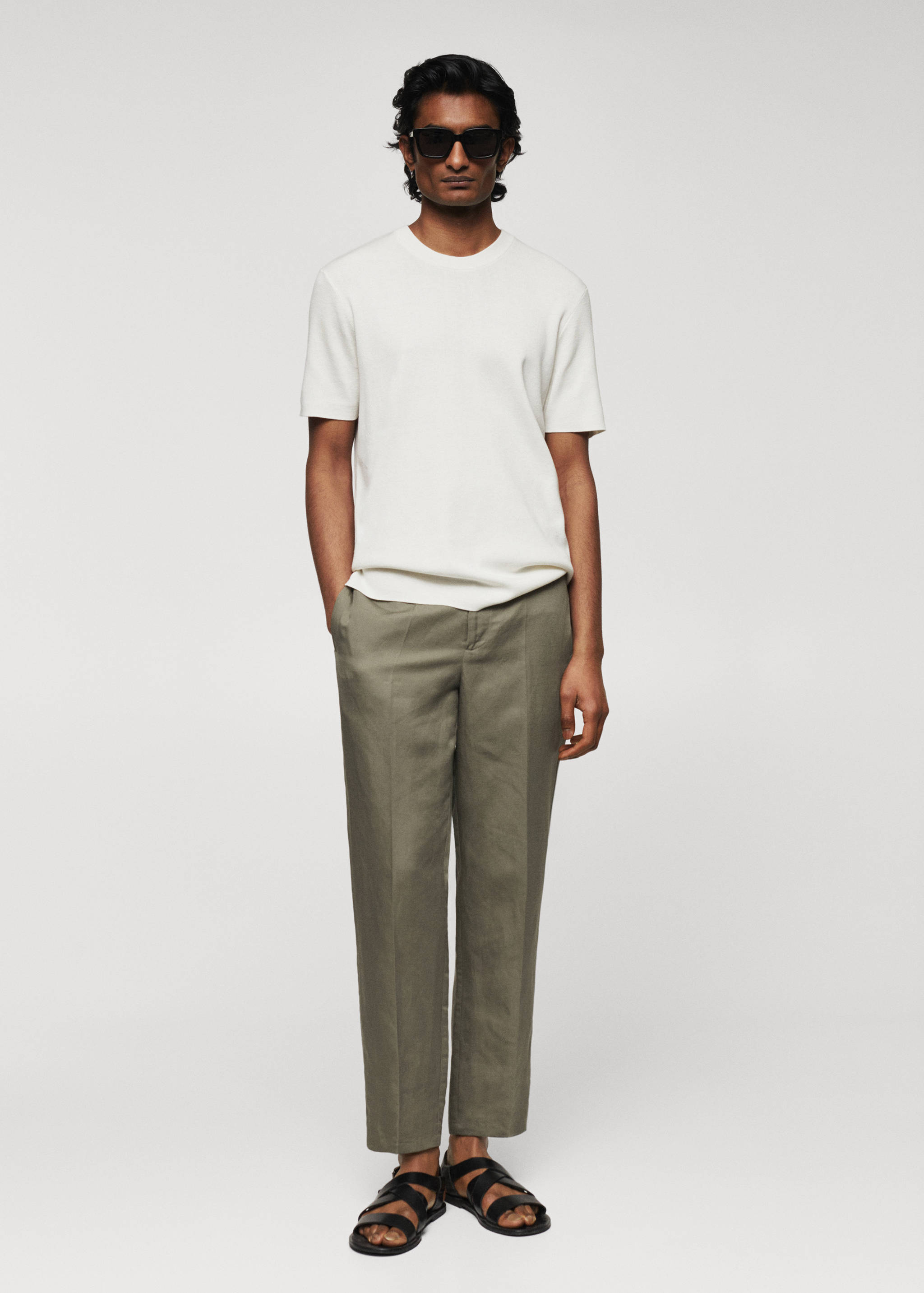 Cotton fine-knit t-shirt - General plane