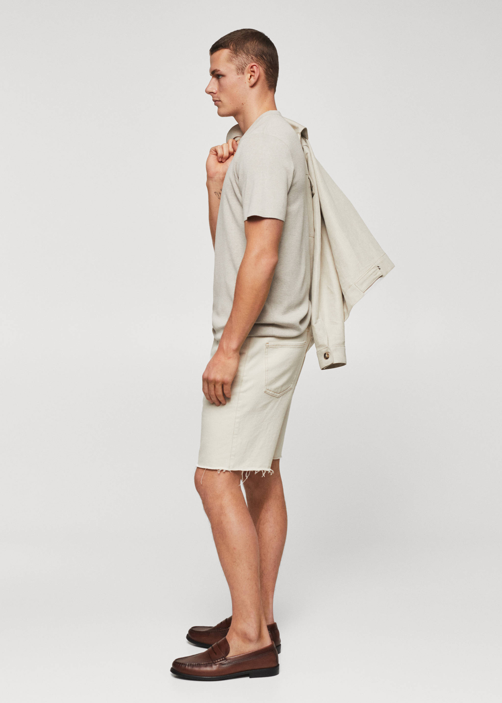 Cotton fine-knit t-shirt - Details of the article 2