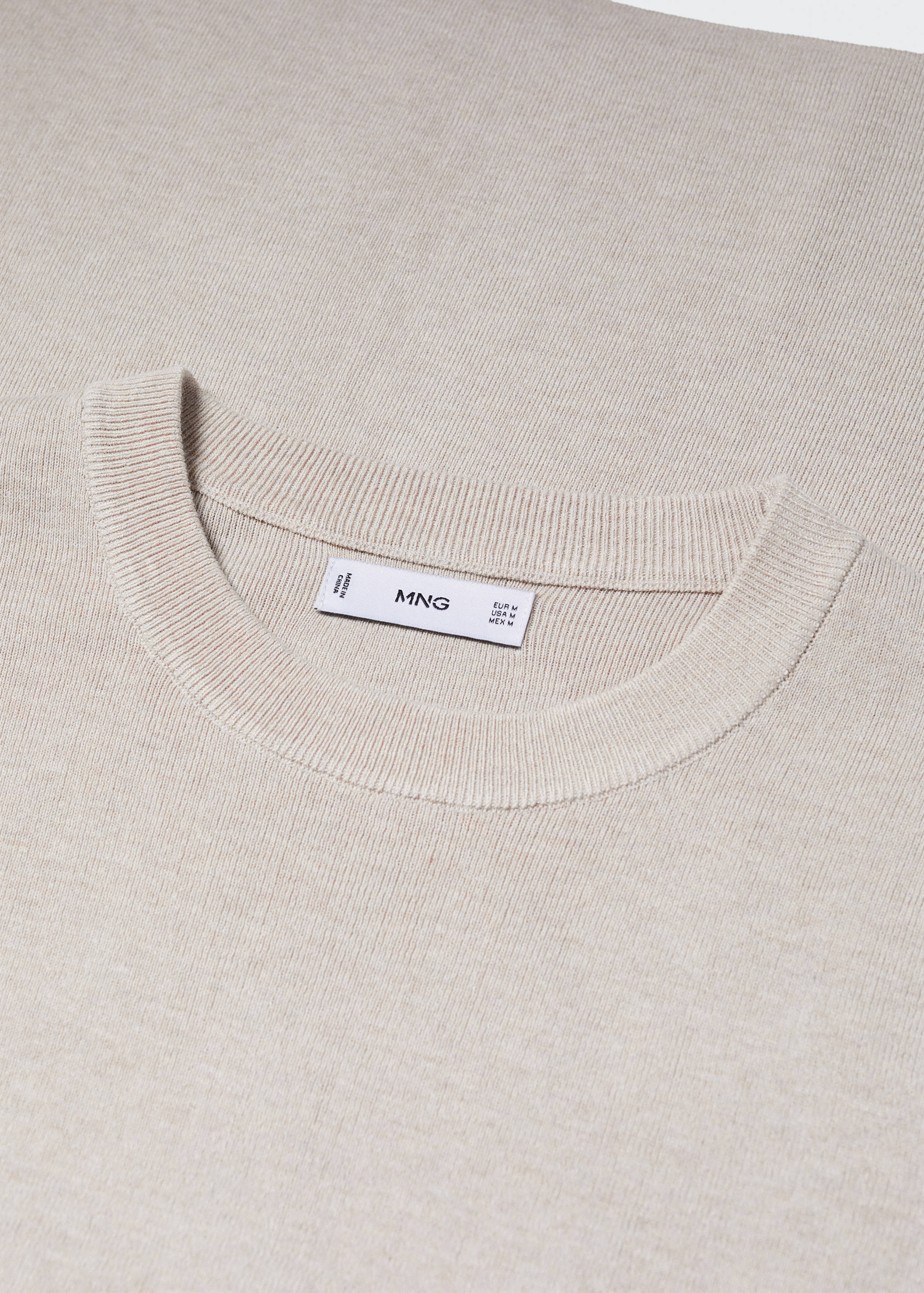 Cotton fine-knit t-shirt - Details of the article 8