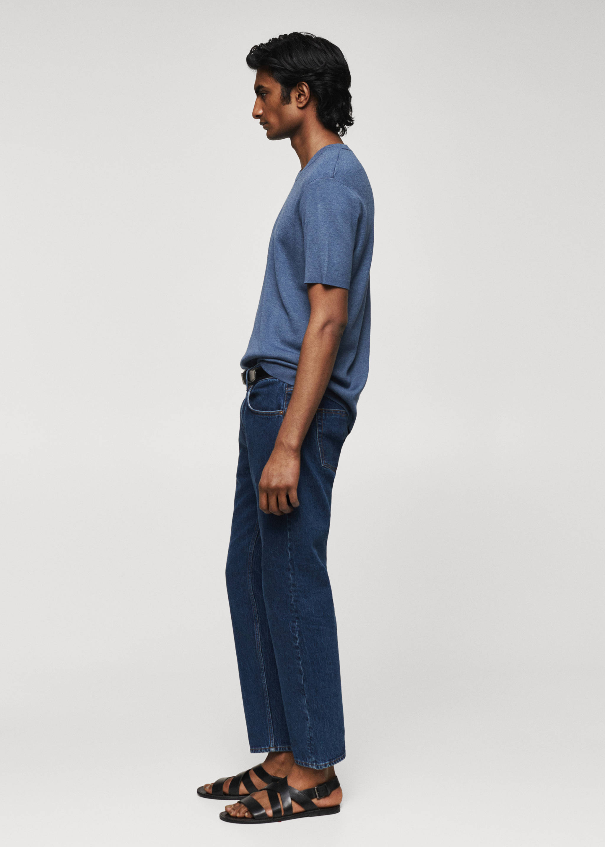 Cotton fine-knit t-shirt - Details of the article 2