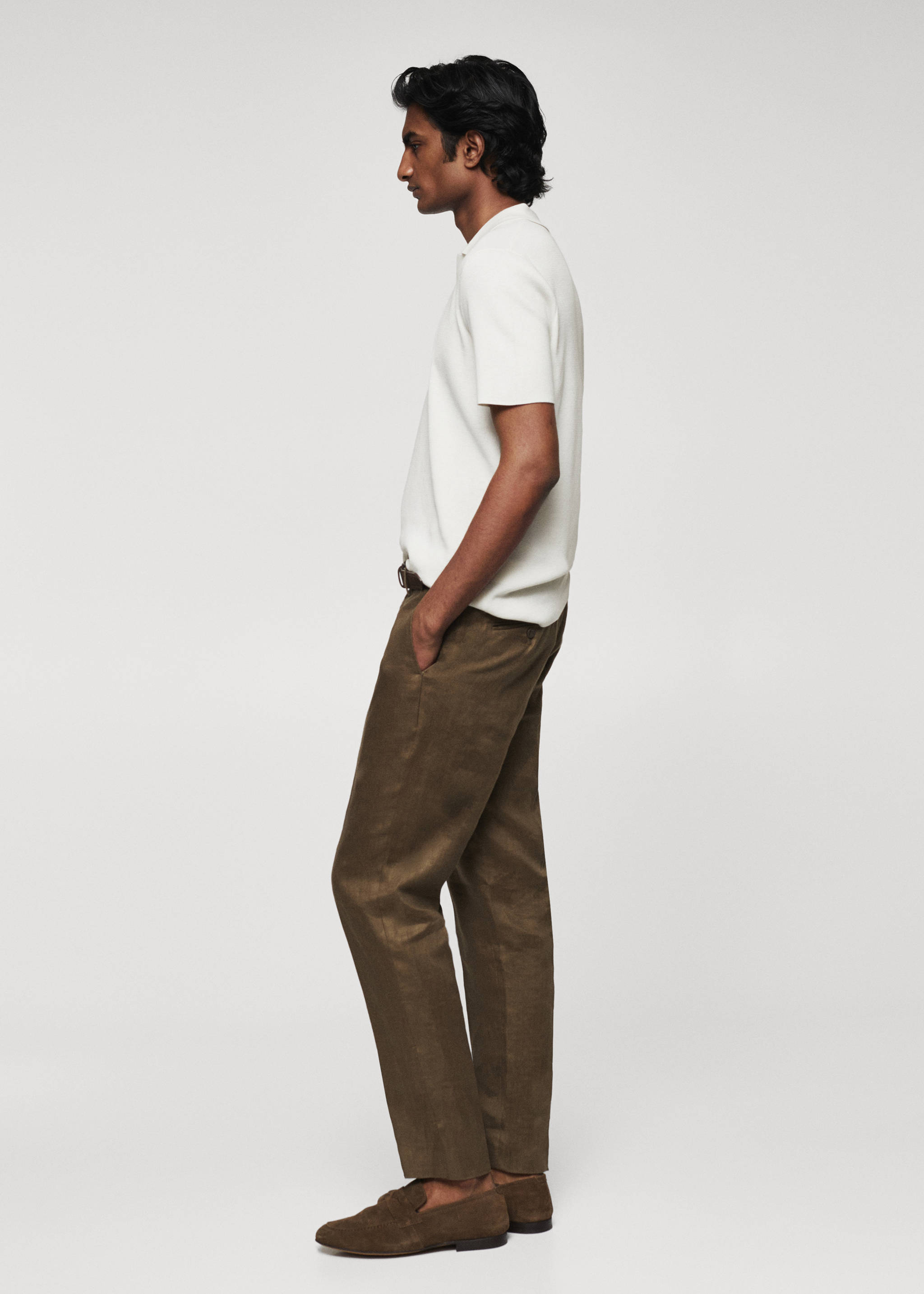 Fine-knit polo shirt - Details of the article 2